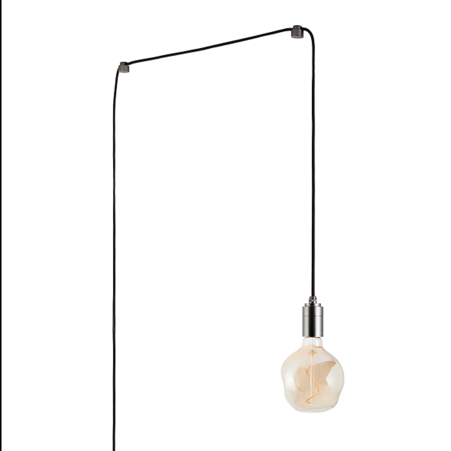 Voronoi I Plug-In Pendant Light in Graphite.