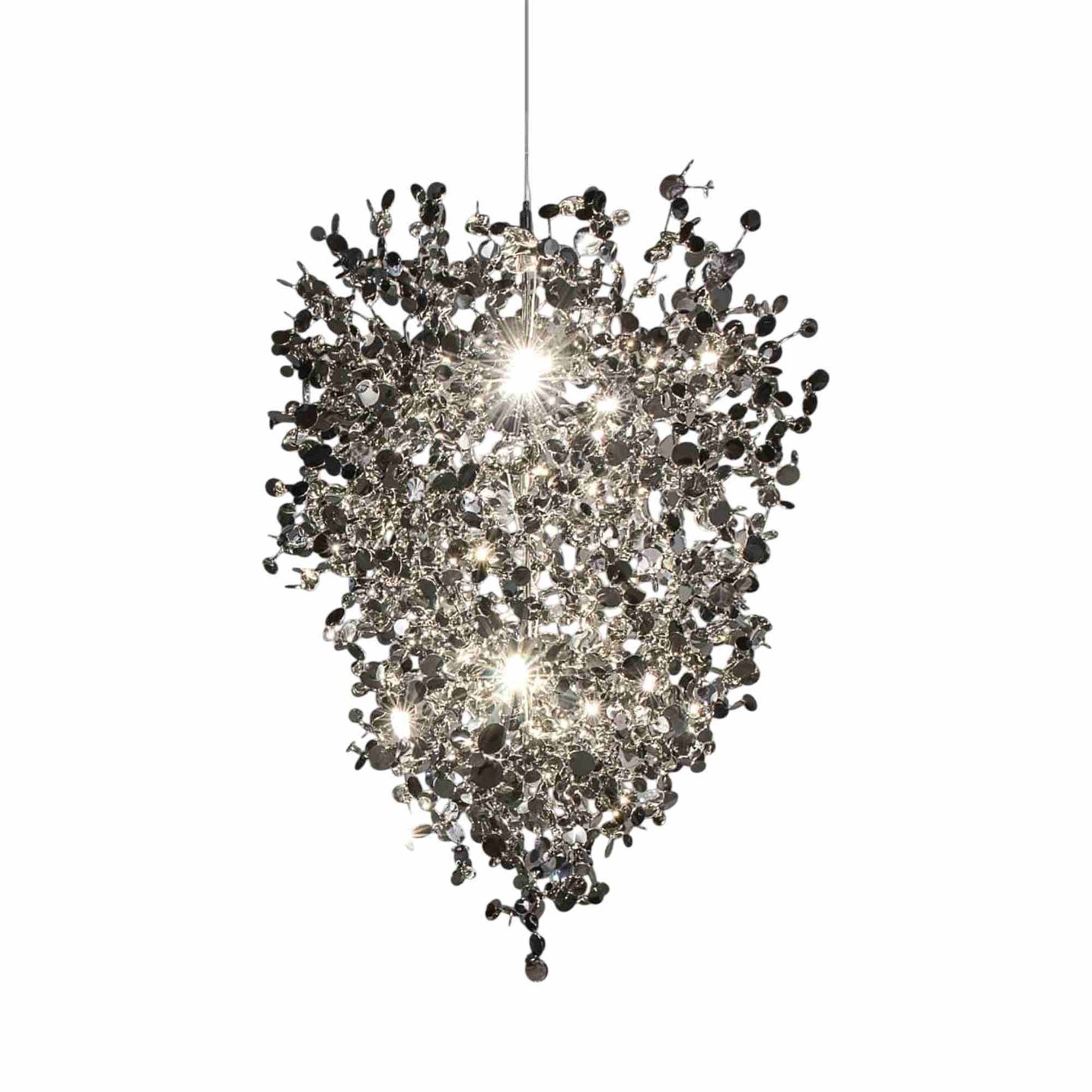 Argent LED Chandelier in Stainless Steel (Medium).