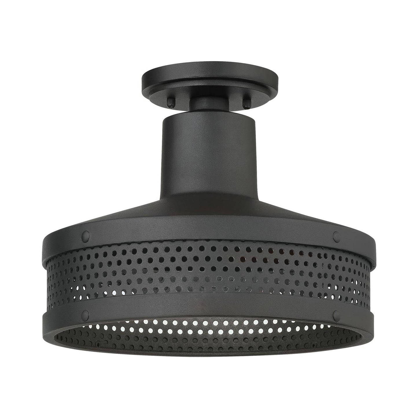 Abalone Point Outdoor Flush Mount Ceiling Light in Detail.