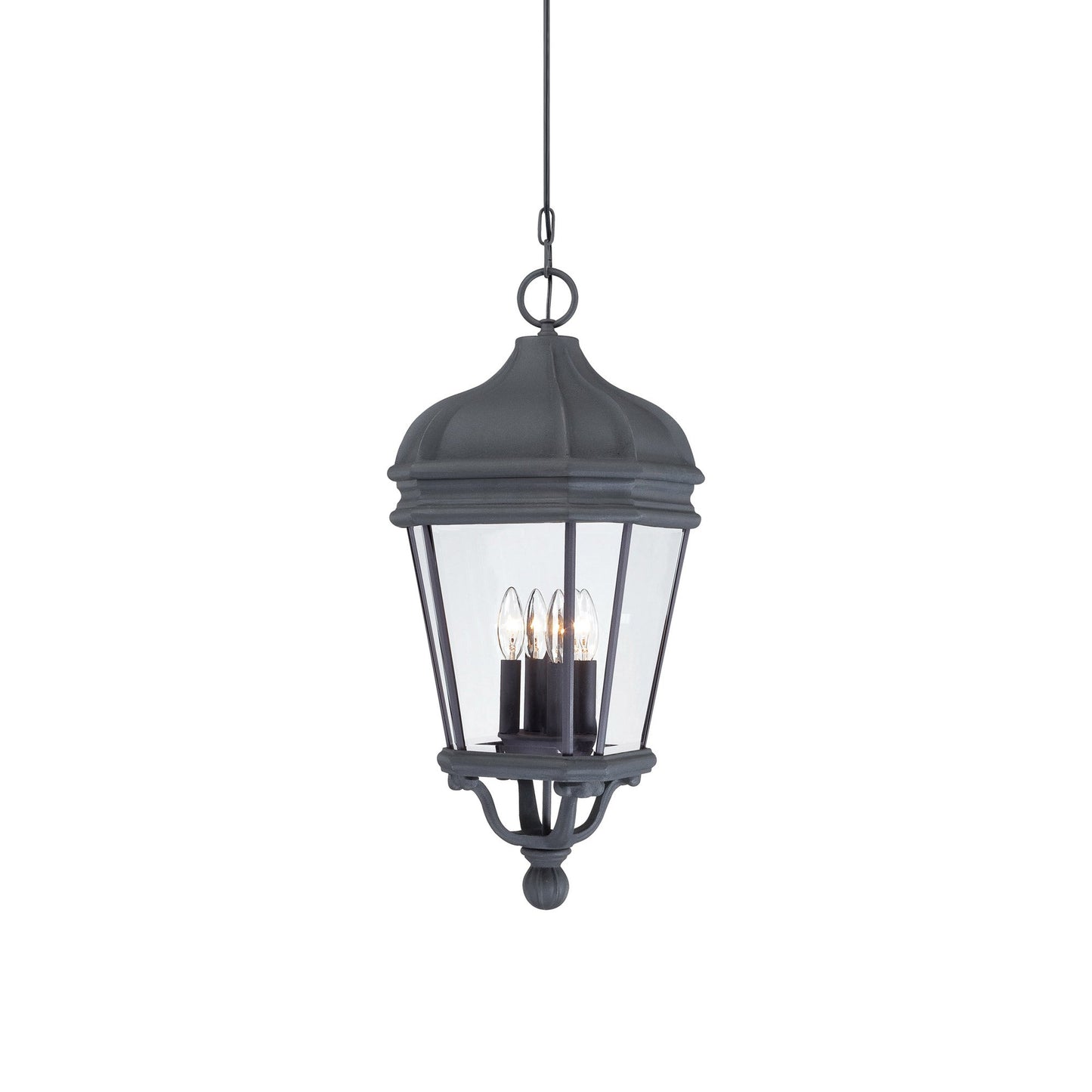 Harrison Outdoor Pendant Light in Sand Coal.