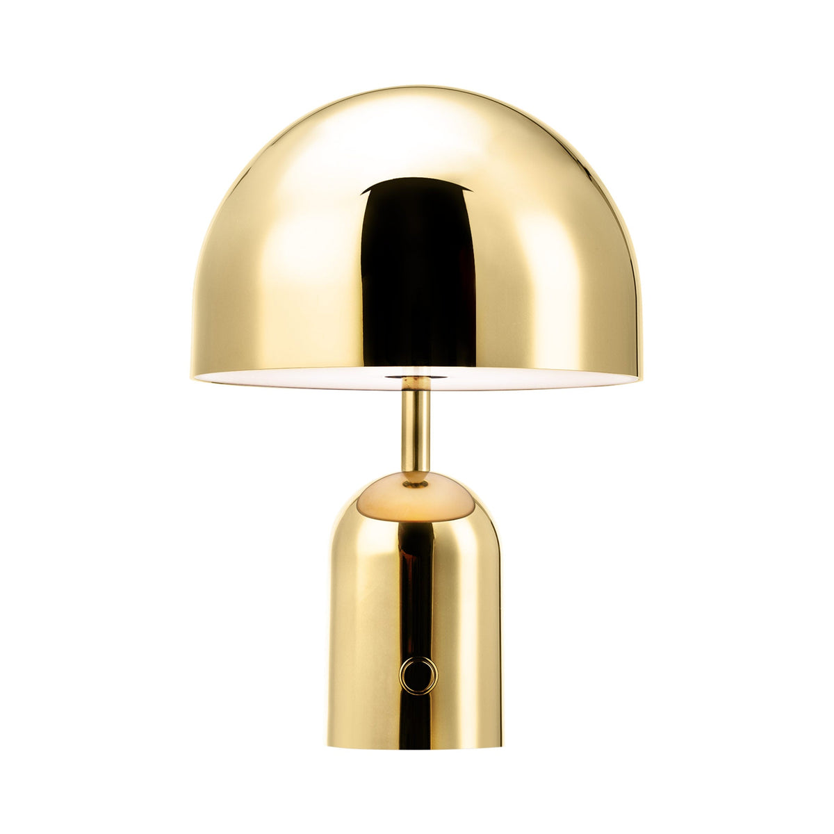 Bell LED Portable Table Lamp in Gold.