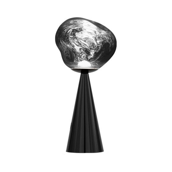 Melt LED Portable Table Lamp in Black.