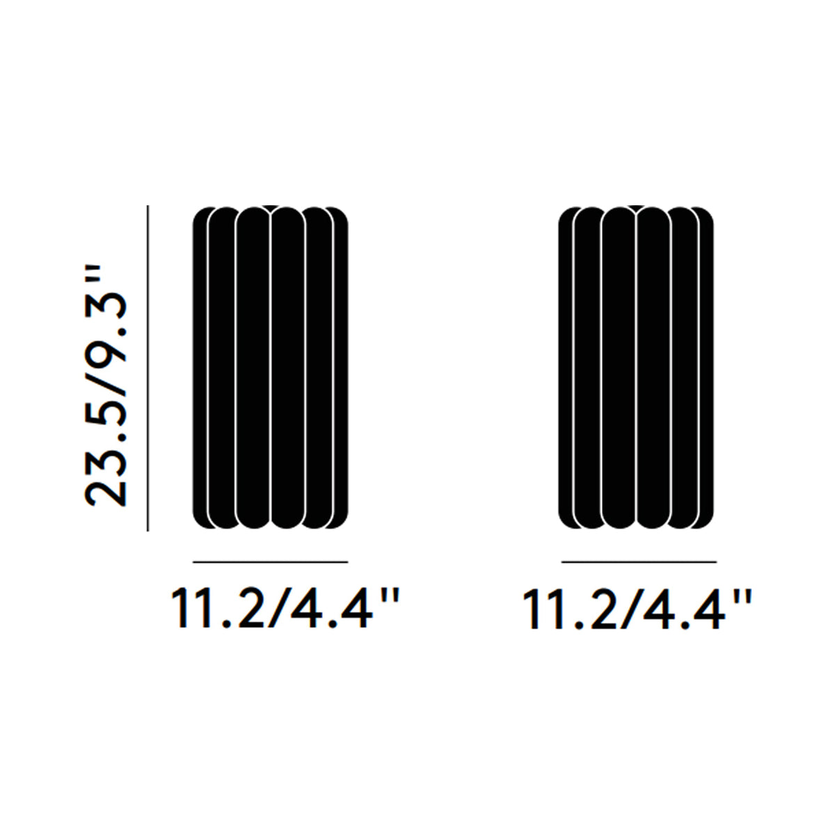 Press LED Table Lamp - line drawing.