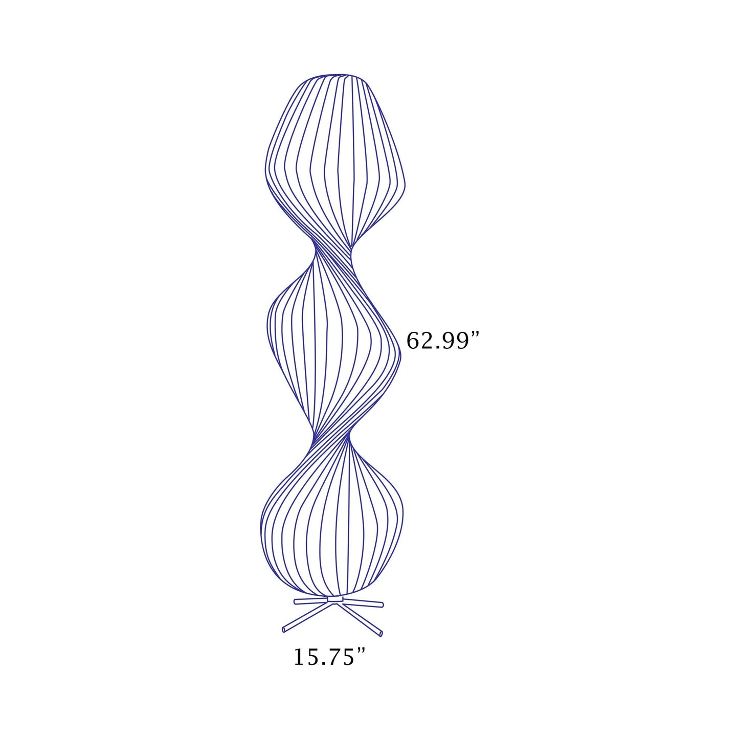 TR33 Floor Lamp - line drawing.