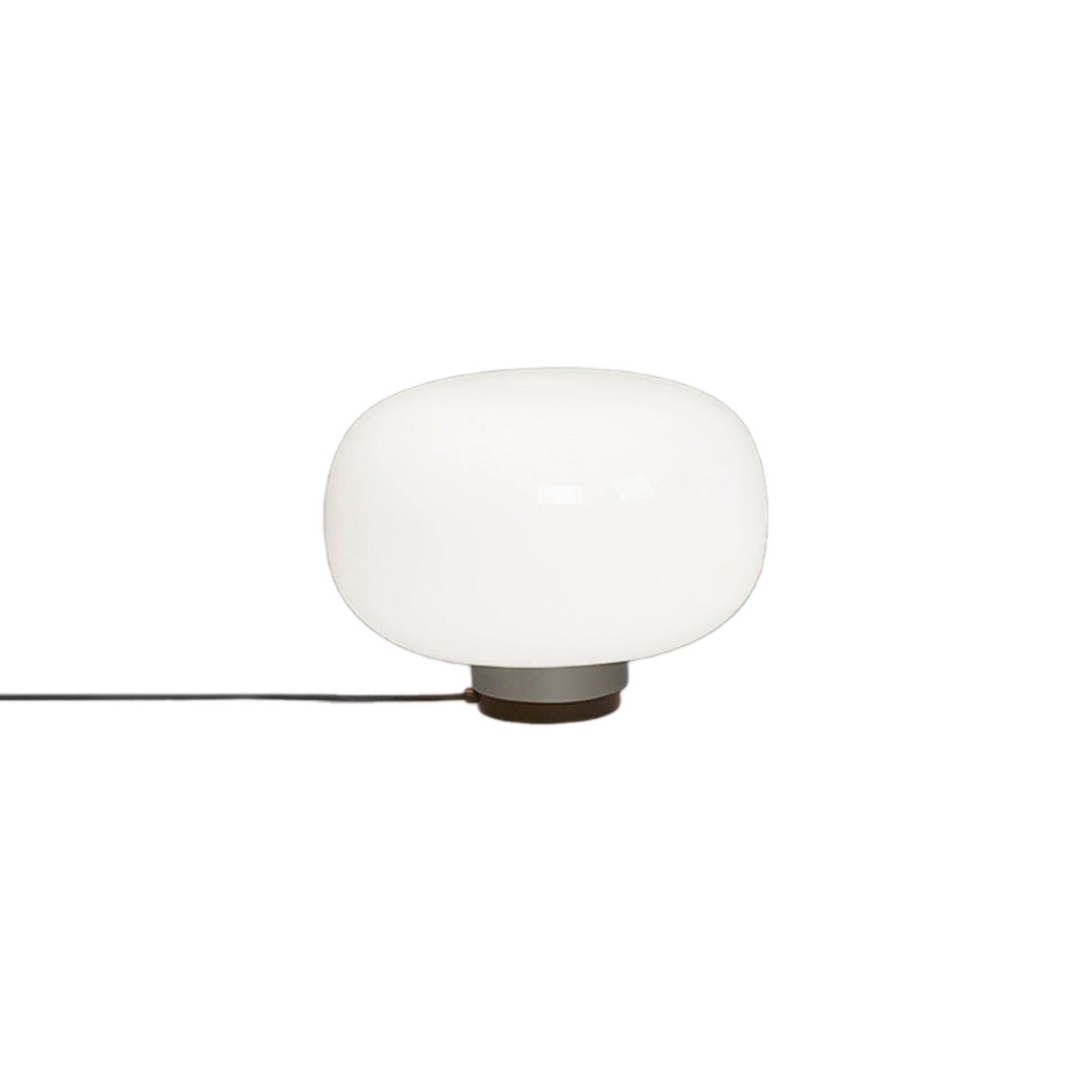 Legier LED Table Lamp in Light Grey/Opal White Glass (13.78-Inch).