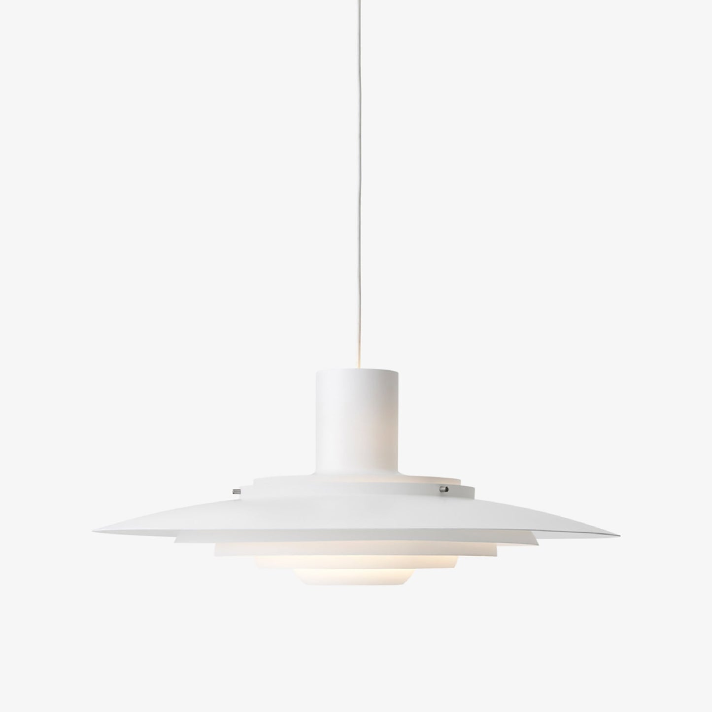 P376 Pendant Light in Matt White (27.6-Inch).