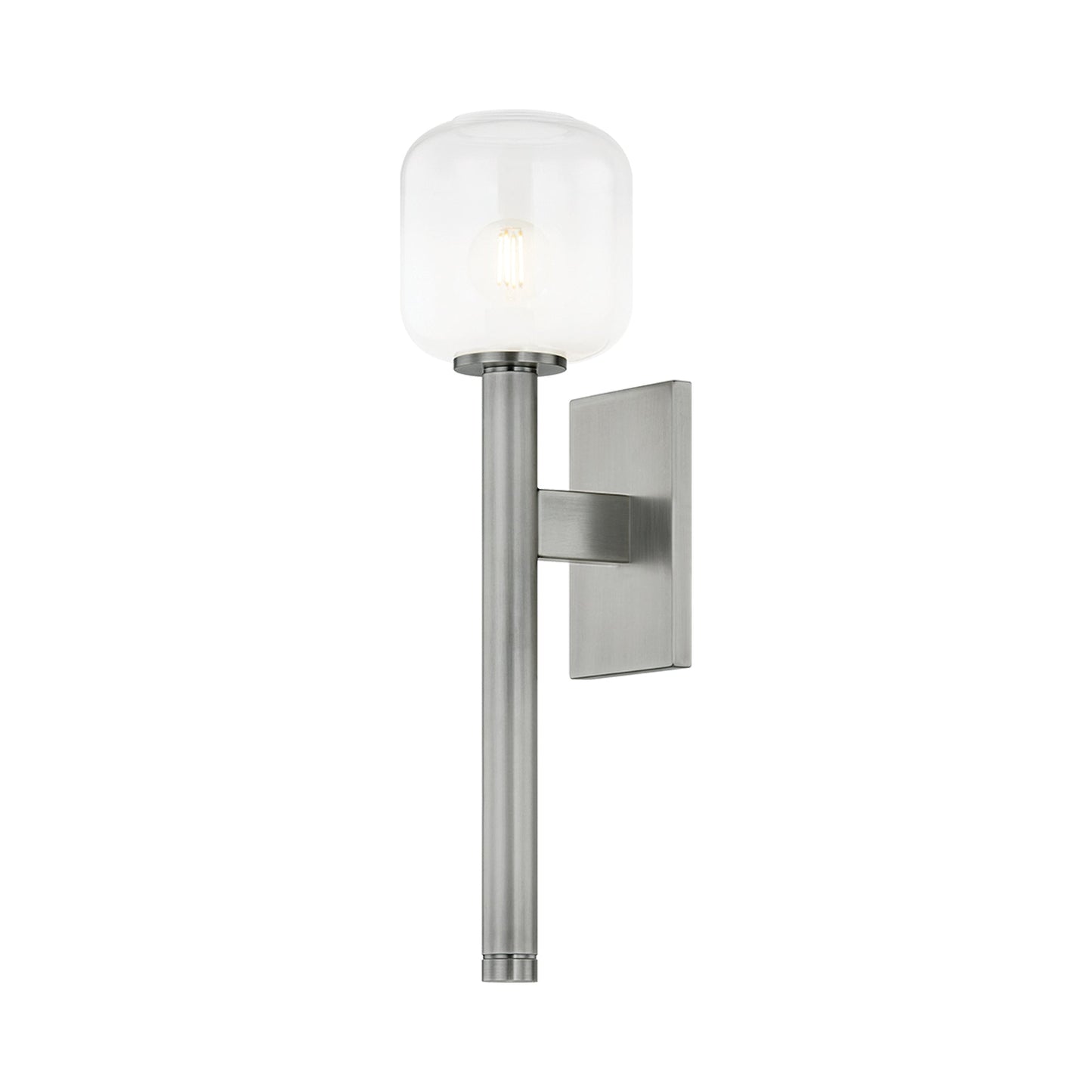 Axton Wall Light in Vintage Pewter.