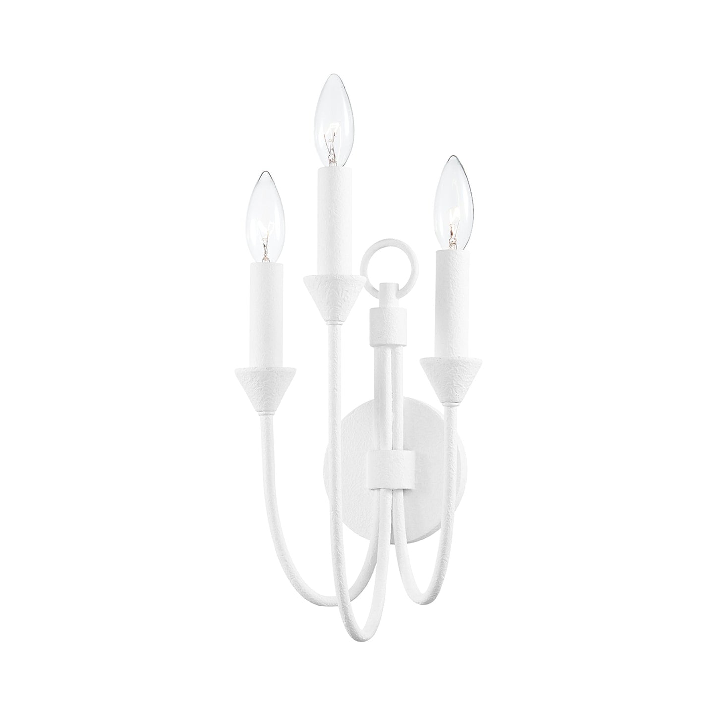 Cate Wall Light in Gesso White (3-Light).