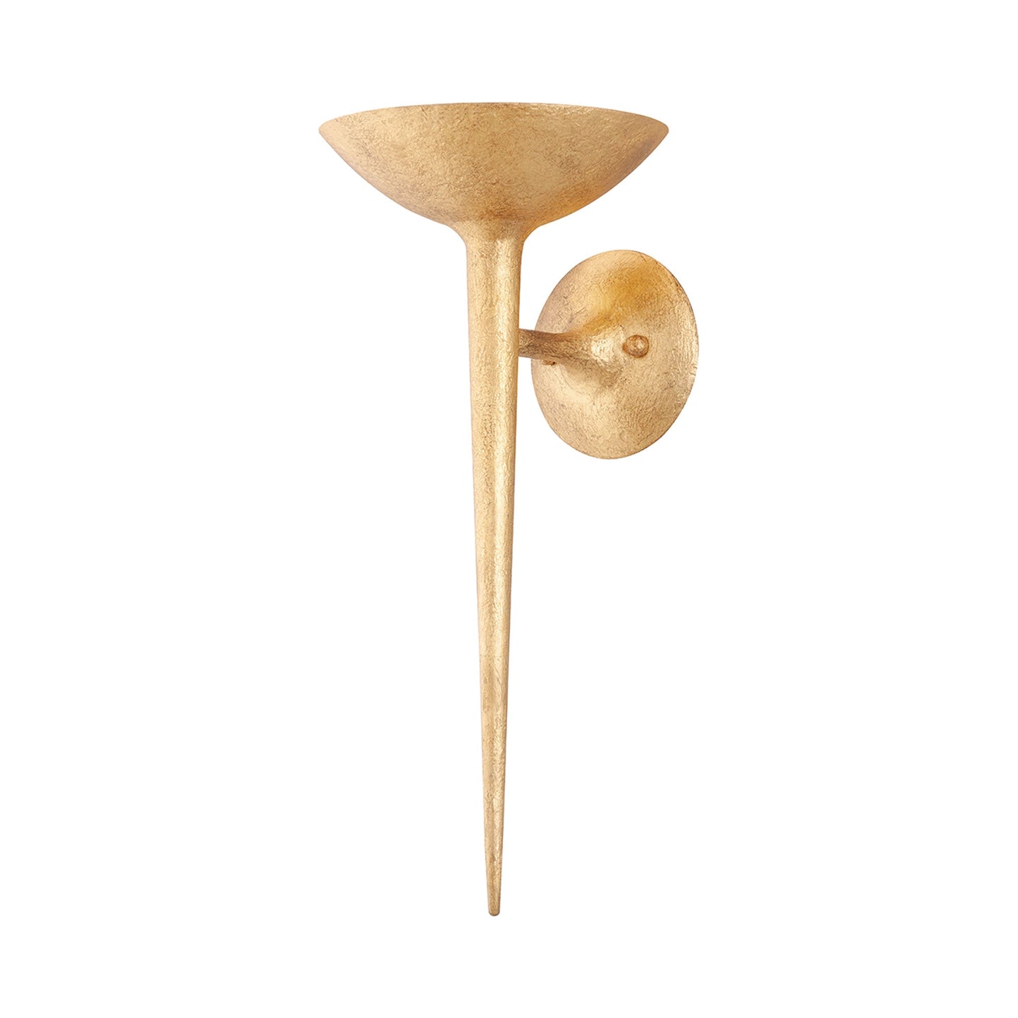 Cecilia Wall Light in Vintage Gold Leaf.