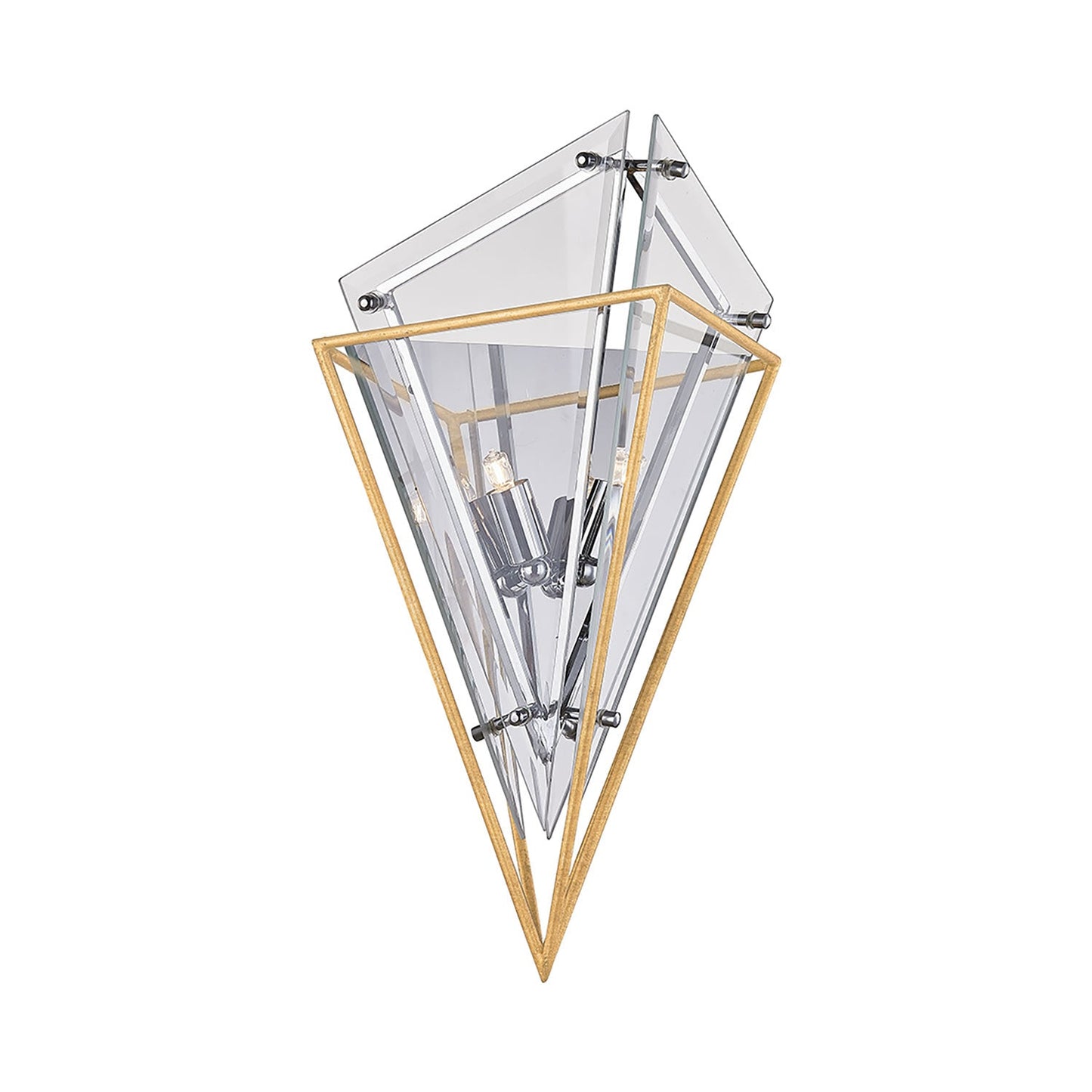 Epic Wall Light in Gold Leaf.