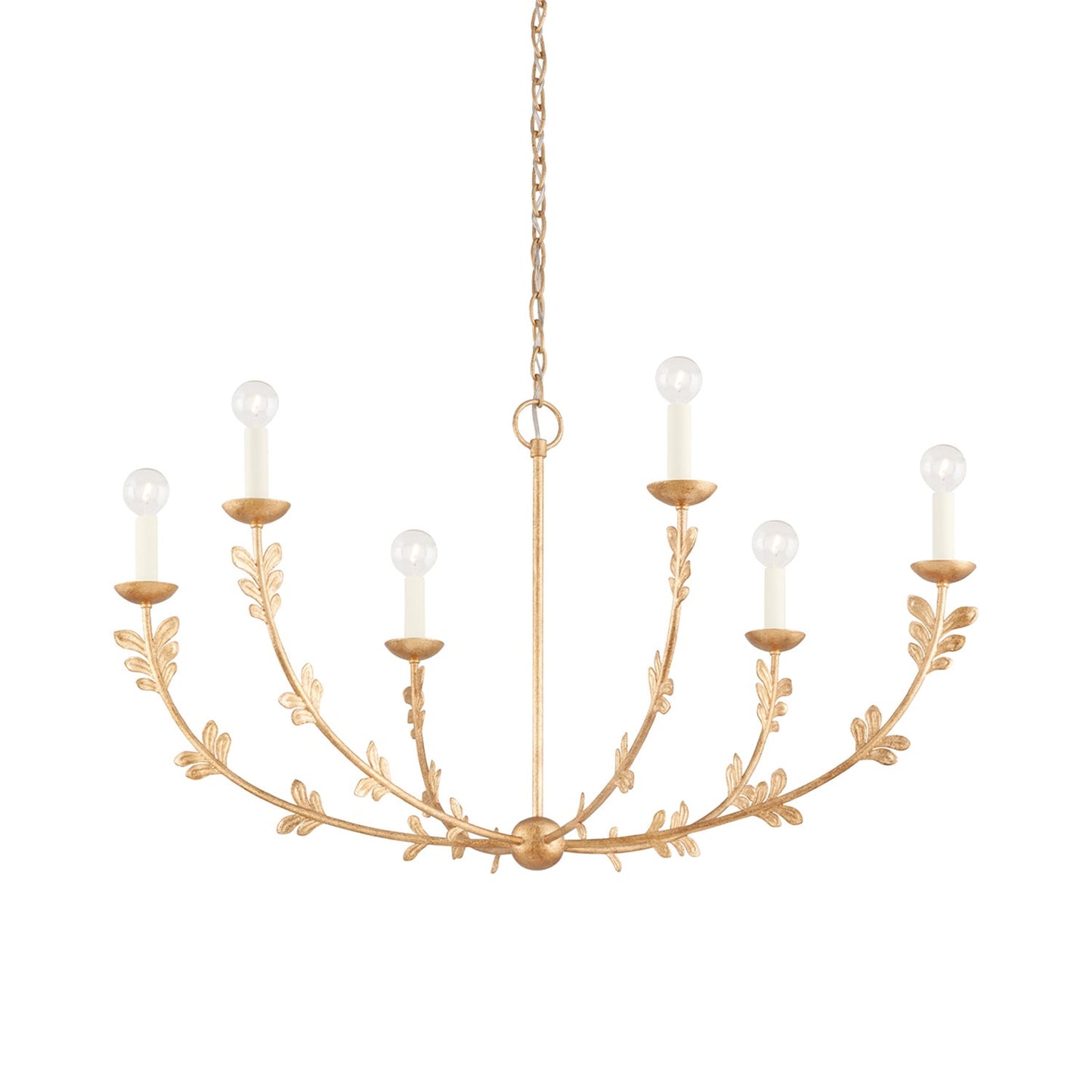 Florian Chandelier in Vintage Gold Leaf (6-Light).