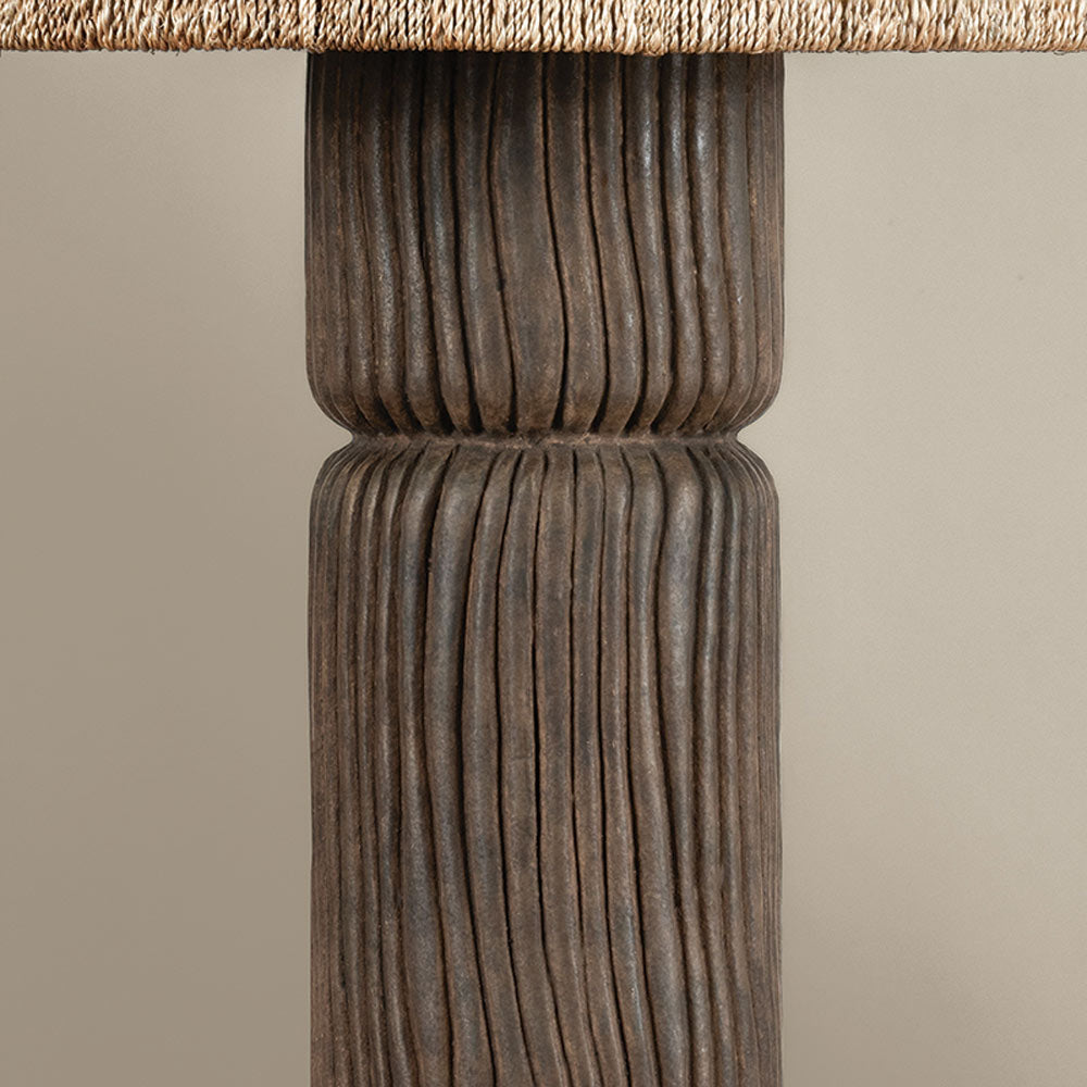 Folk Table Lamp in Detail.