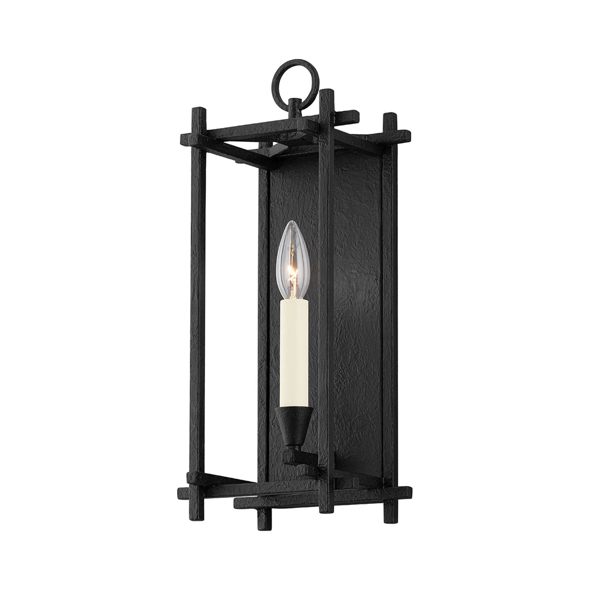 Huck Wall Light in Black Iron.