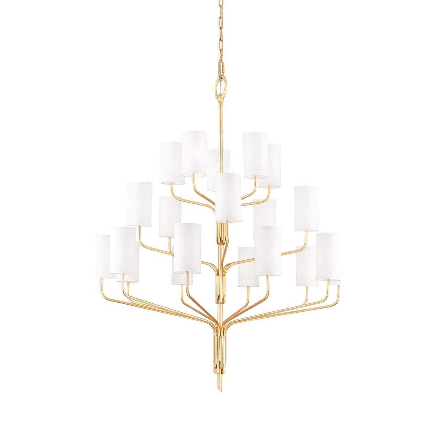 Juniper Chandelier in Gold Leaf (20-Light).