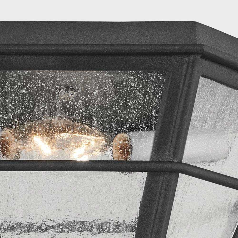 Lake County Outdoor Flush Mount Ceiling Light in Detail.