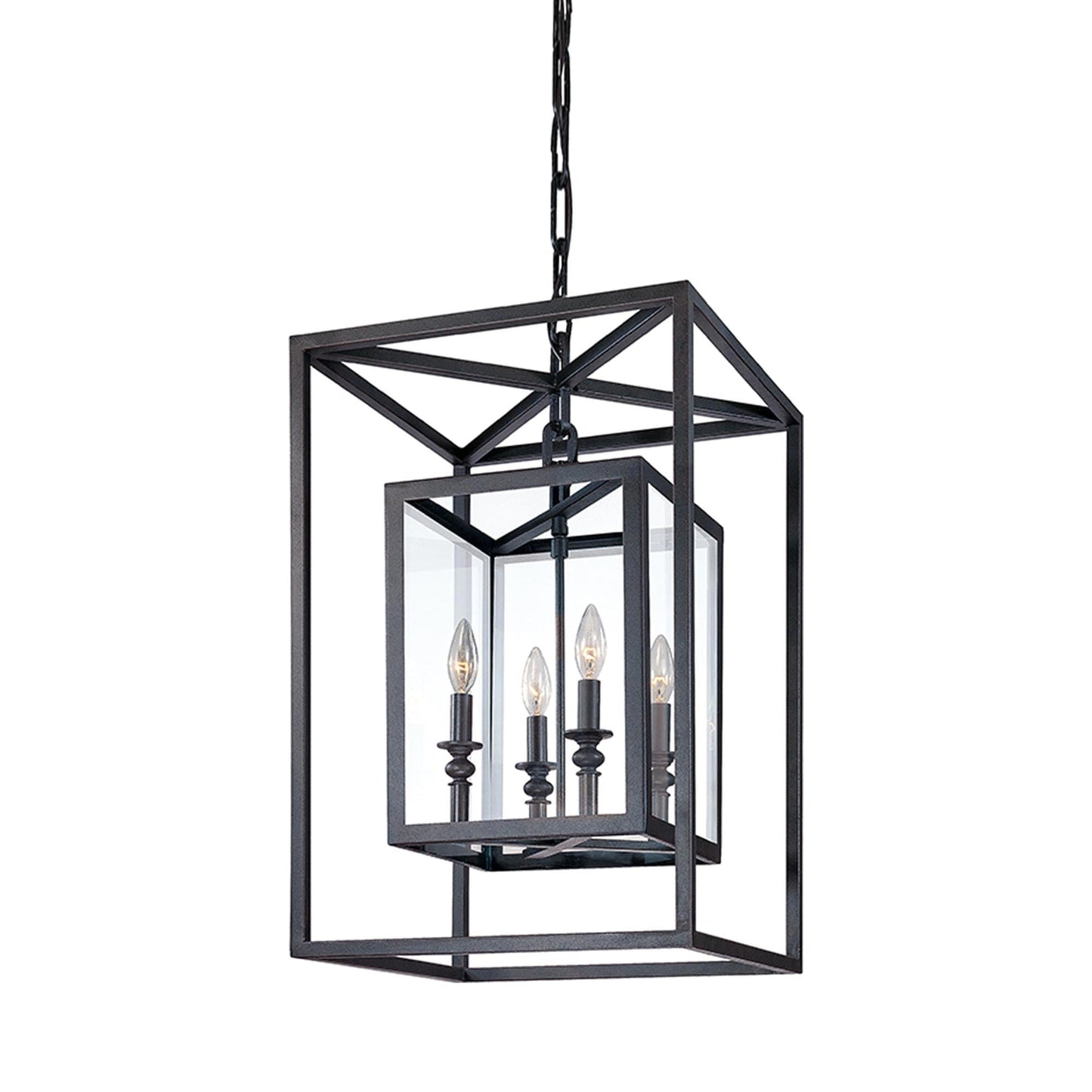 Morgan Chandelier in Matte Black (4-Light).
