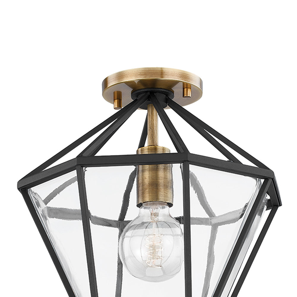 Moss Semi Flush Mount Ceiling Light in Detail.