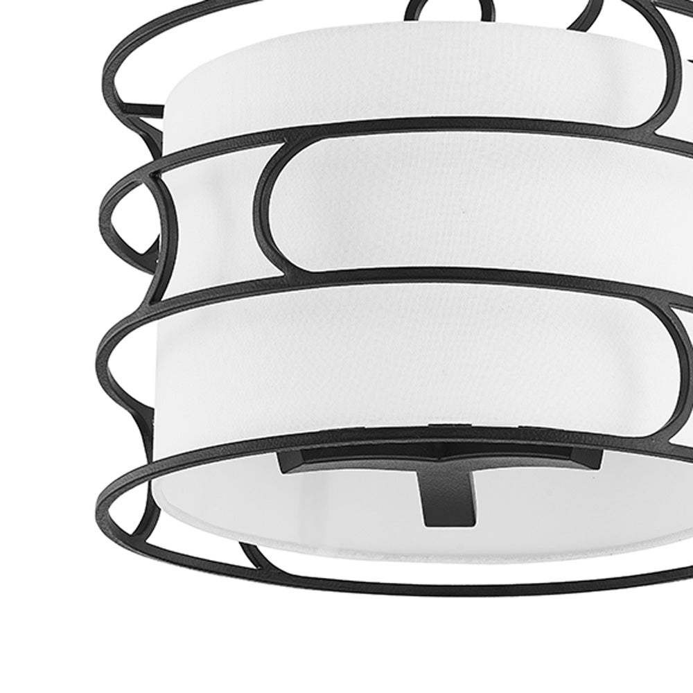 Reedley Semi Flush Mount Ceiling Light in Detail.