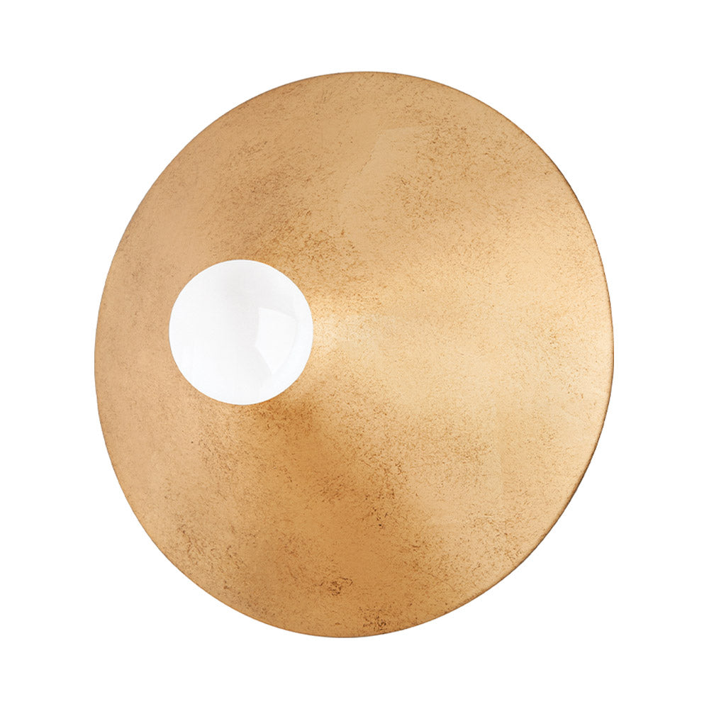 Summit Wall Light in Vintage Gold Leaf.