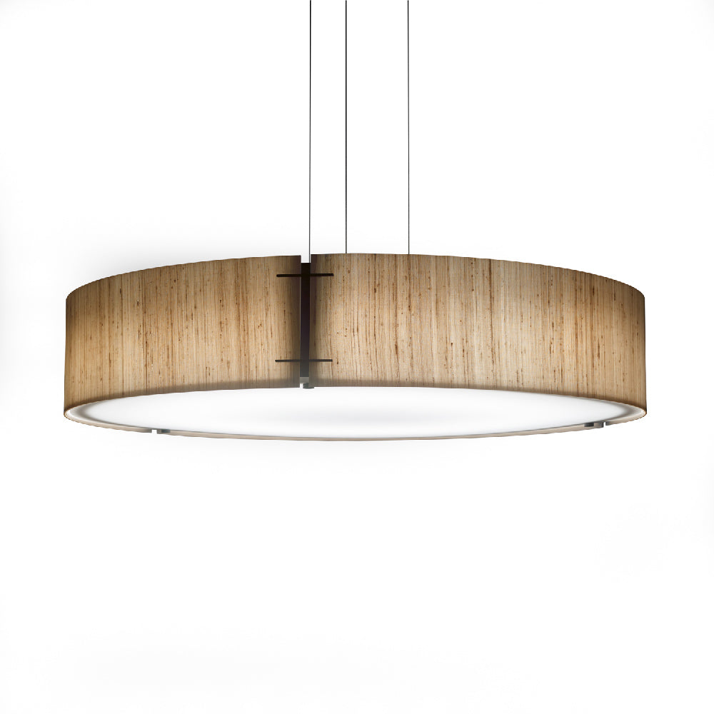 Loom LED Pendant Light in Rattan Silk (Large).