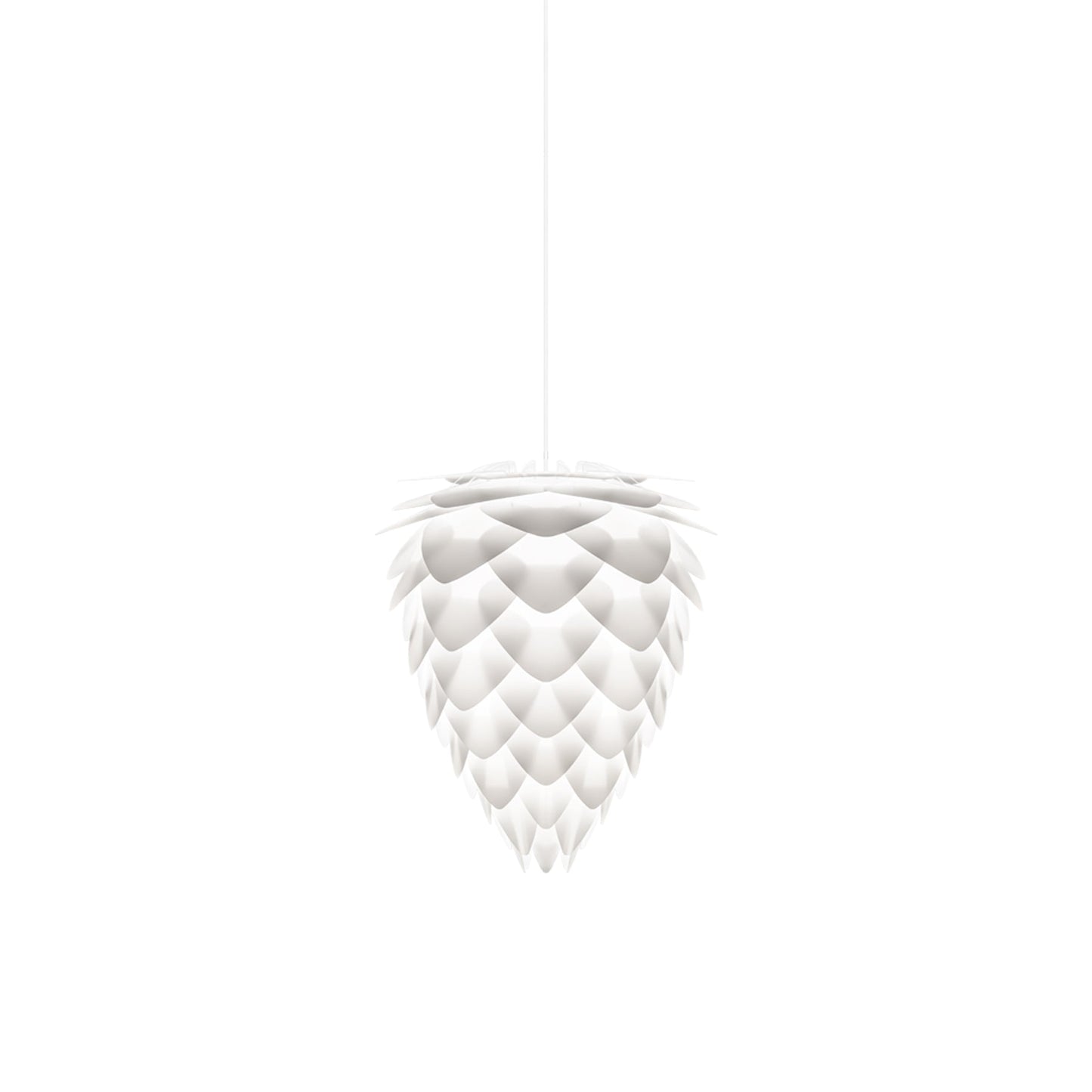 Conia Pendant Light in White/White (14.2-Inch).