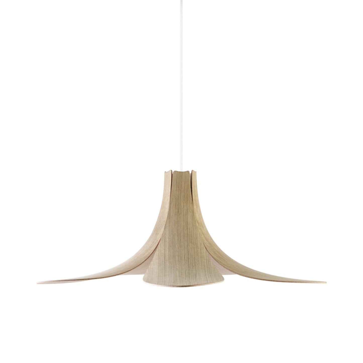 Jazz Pendant Light in Oak/White.