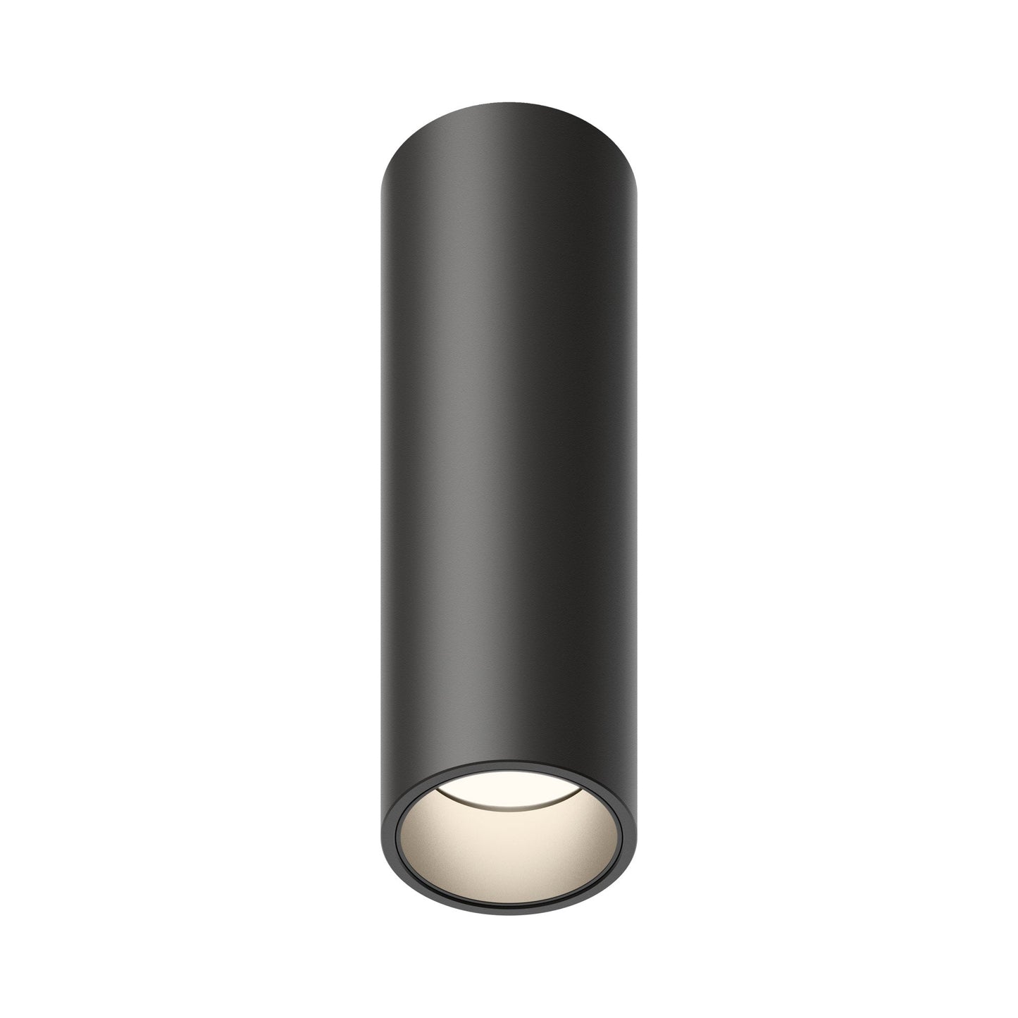 Bind Solo LED Tube Flush Mount Ceiling Light in Black (4-Inch).