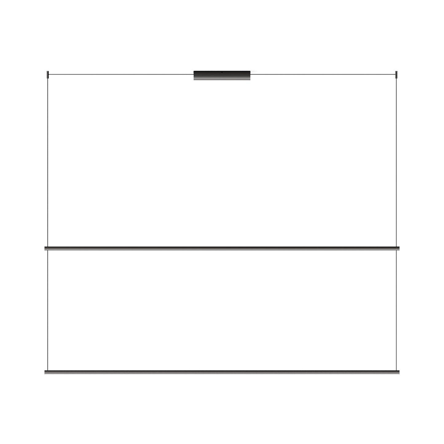 Circus Double Bar Track in Black (78.75-Inch).