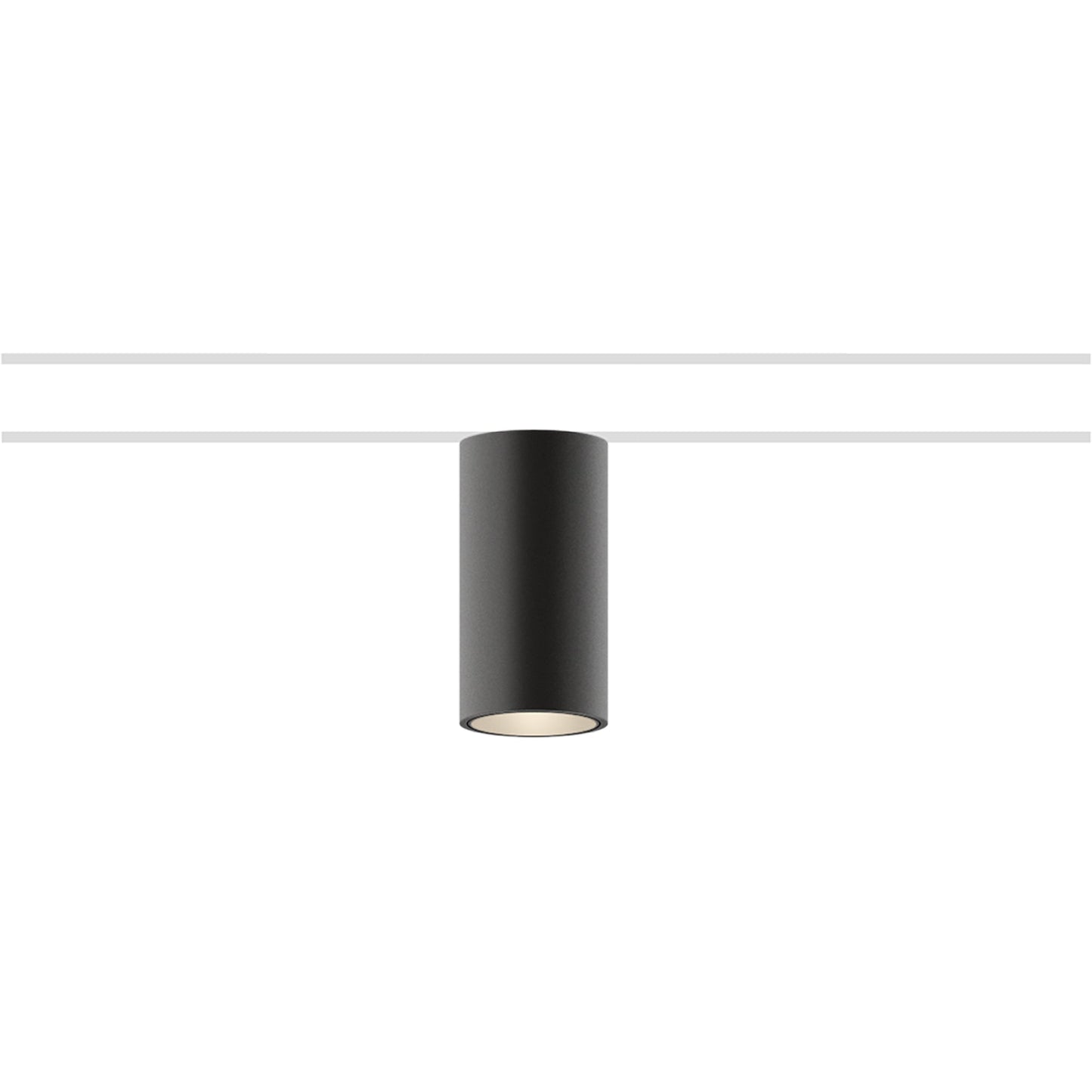 Circus LED Track Head in Black.