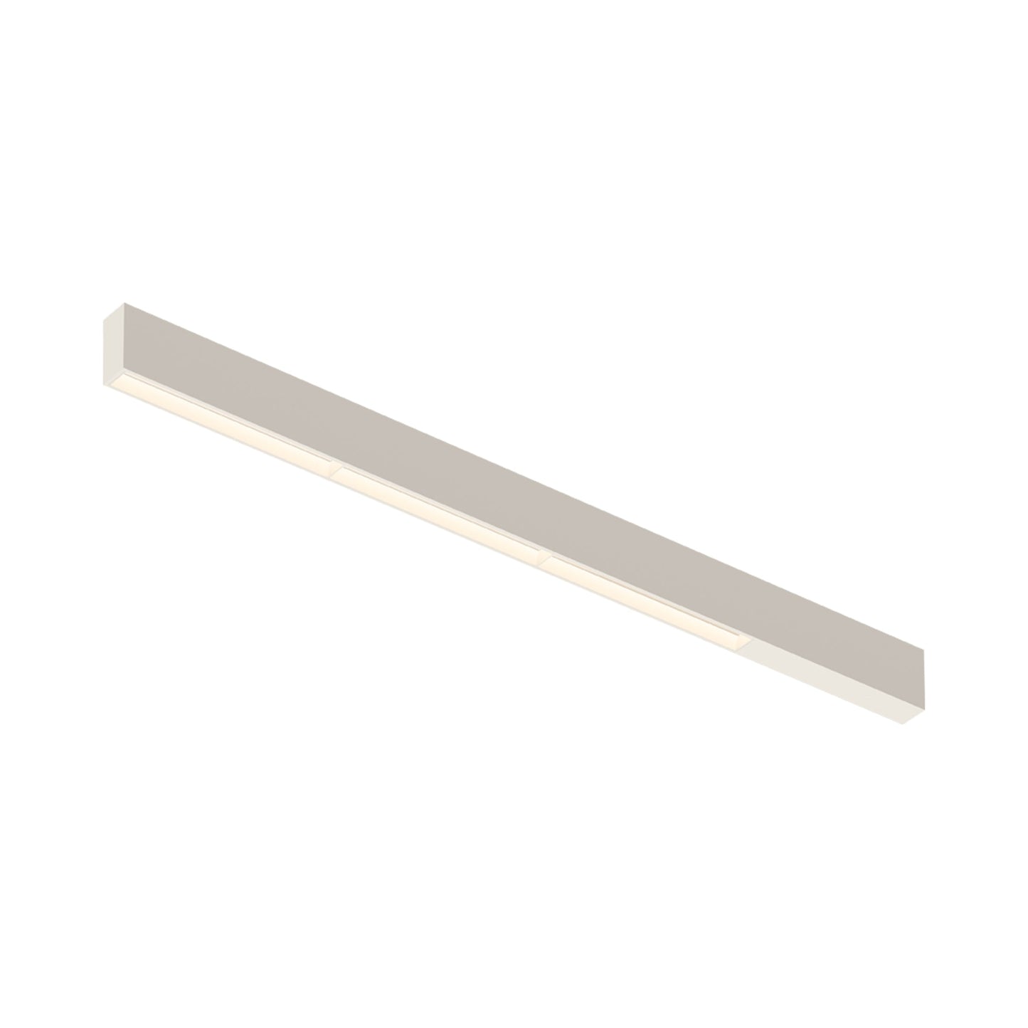 Offset LED Linear High Comfort Flush Mount Ceiling Light in Warm White (39.25-Inch).