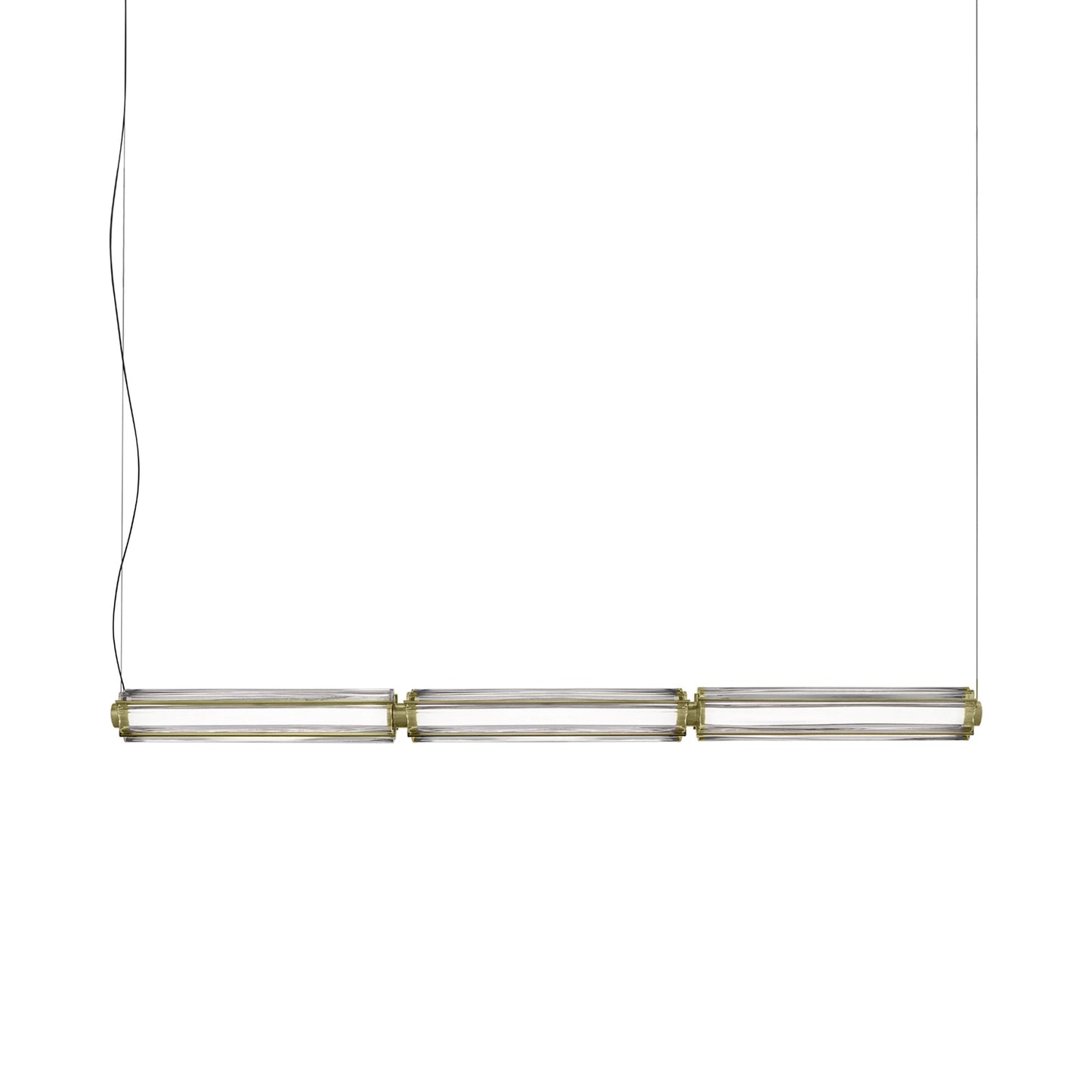 Jeff SP1 Linear LED Pendant Light in Matt Gold.