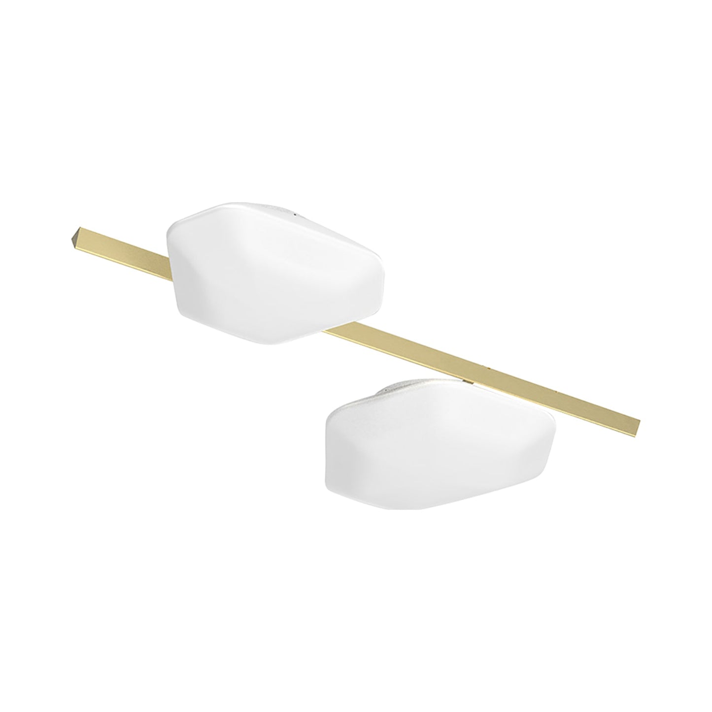 Modulor PP1 Linear LED Ceiling / Wall Light in Painted Brass.
