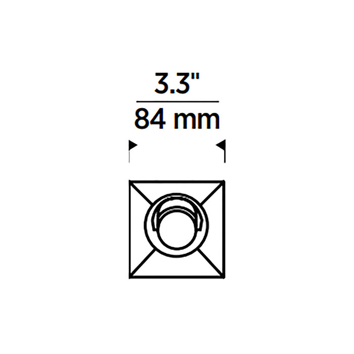 Entra CL 3-Inch LED Adjustable Trim/Module - line drawing.
