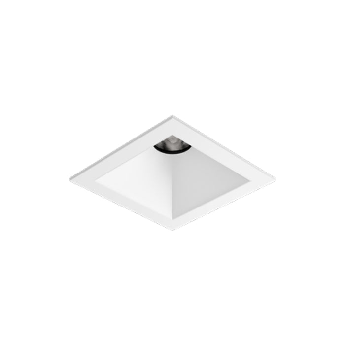 Entra CL 3-Inch LED Downlight Trim/Module in White (Square/Flanged).