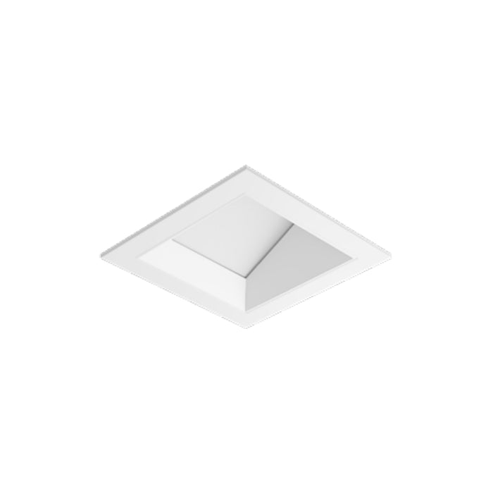 Entra CL 3-Inch LED Wall Wash Trim/Module in White/White (Square/Flanged).