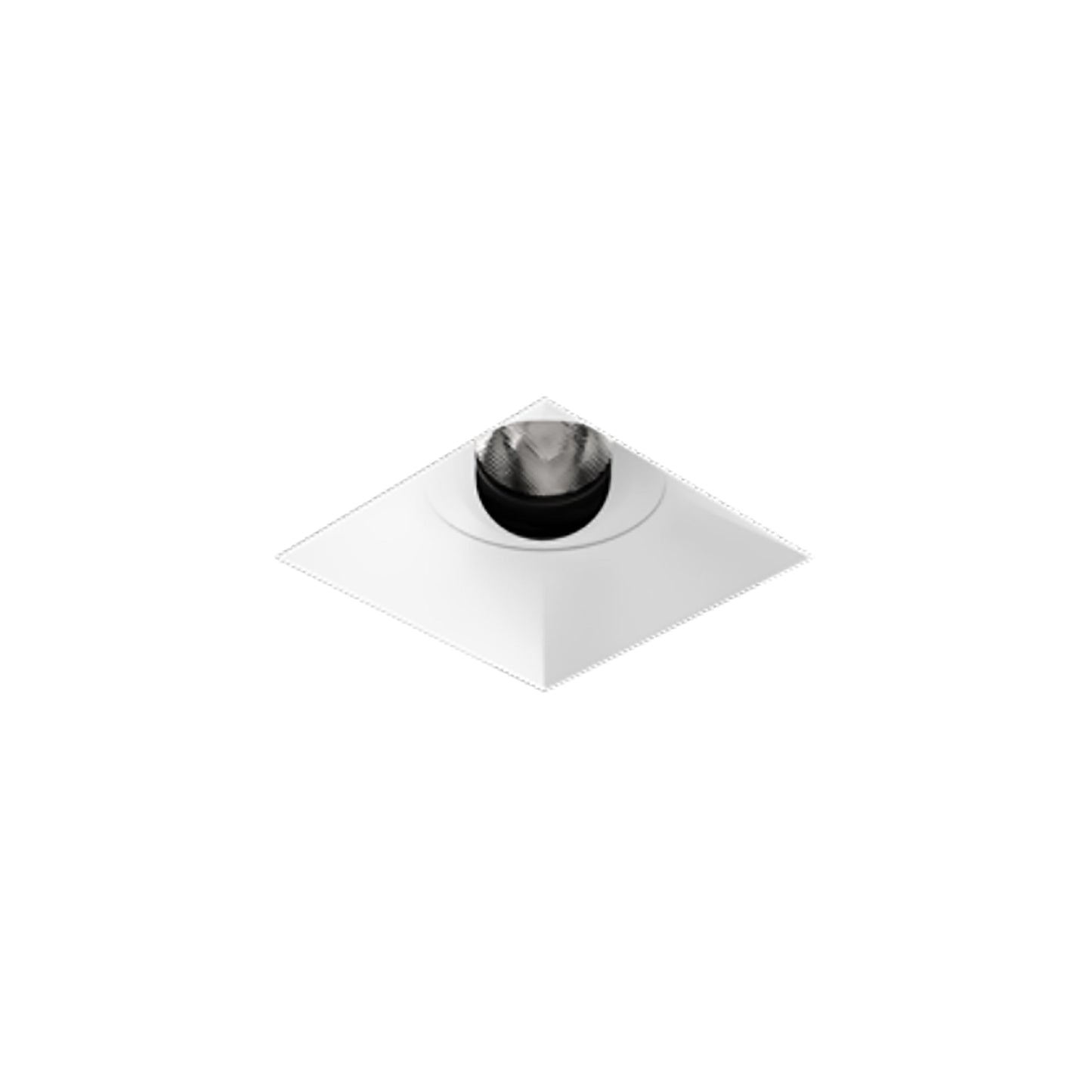 Entra CL 3-Inch Square LED Adjustable Trim/Module in White (Flangeless).
