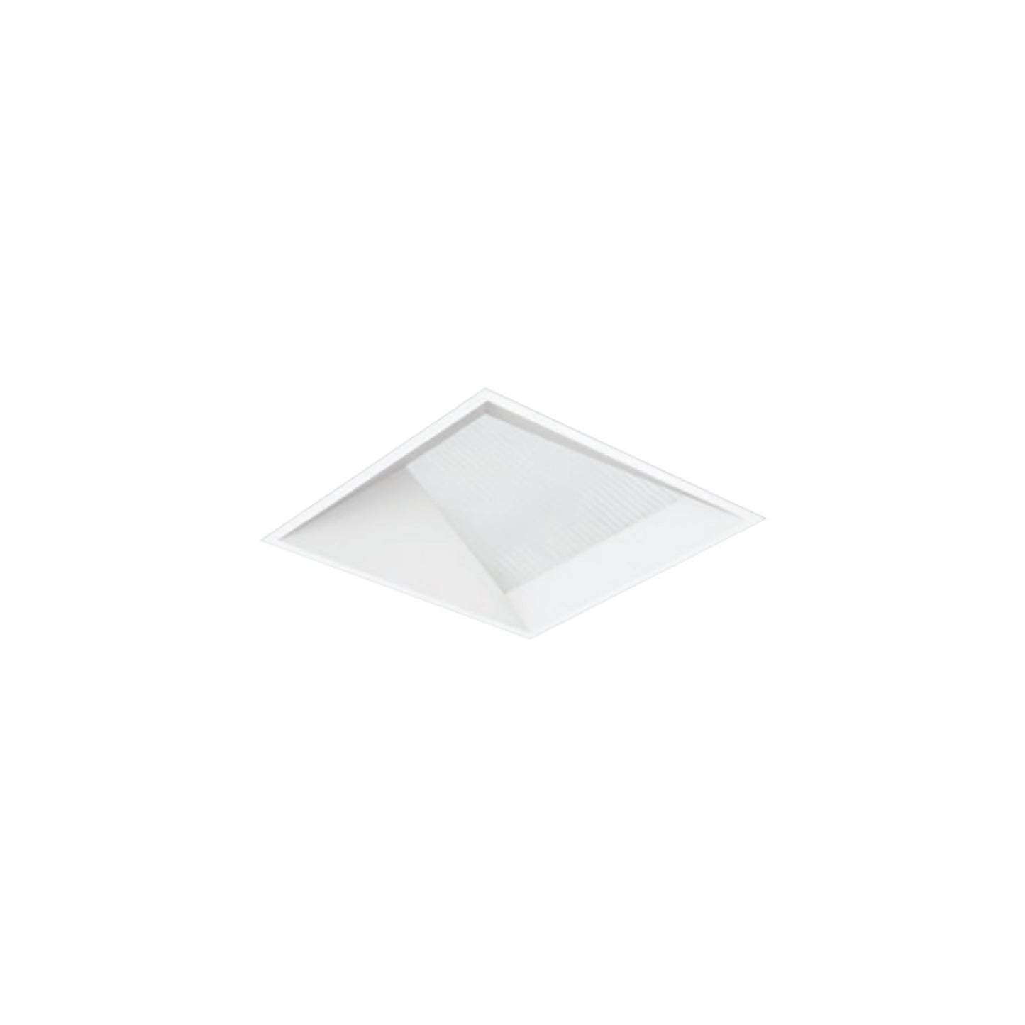Entra Square 3-Inch Trim in White (Flangeless/Wall Wash).