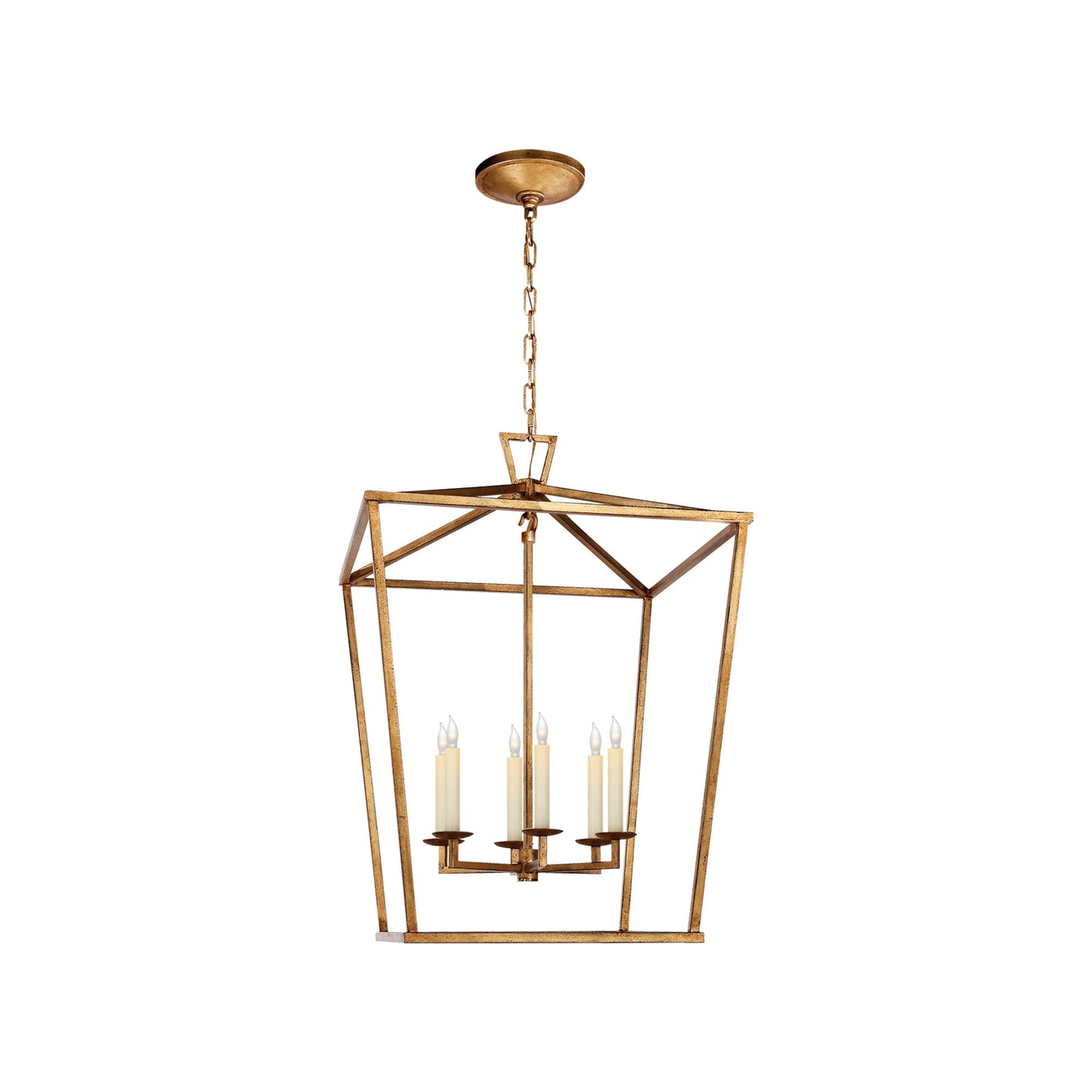 Darlana Pendant Light in Gilded Iron (Large/No Option).