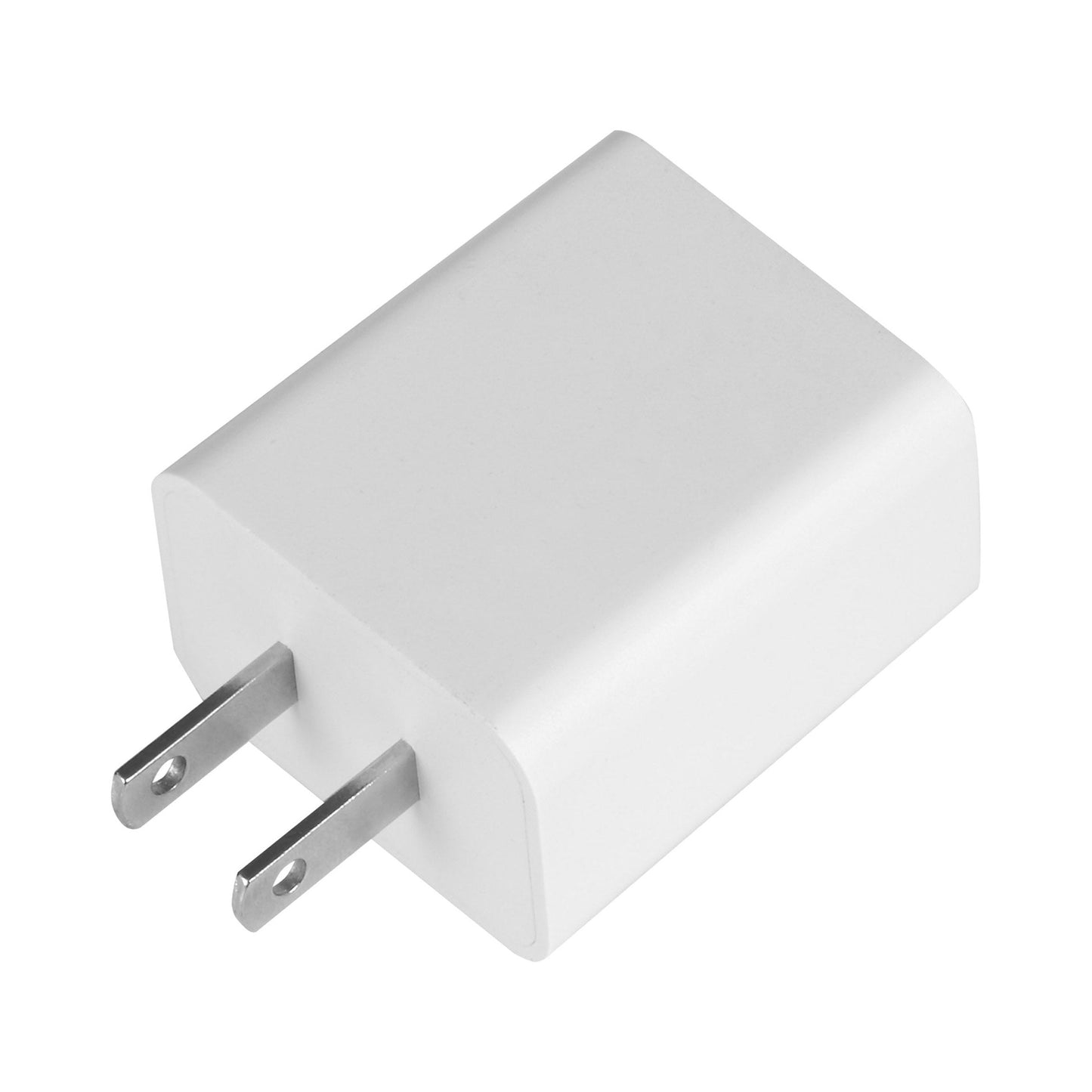10W USB C Wall Charger in White.