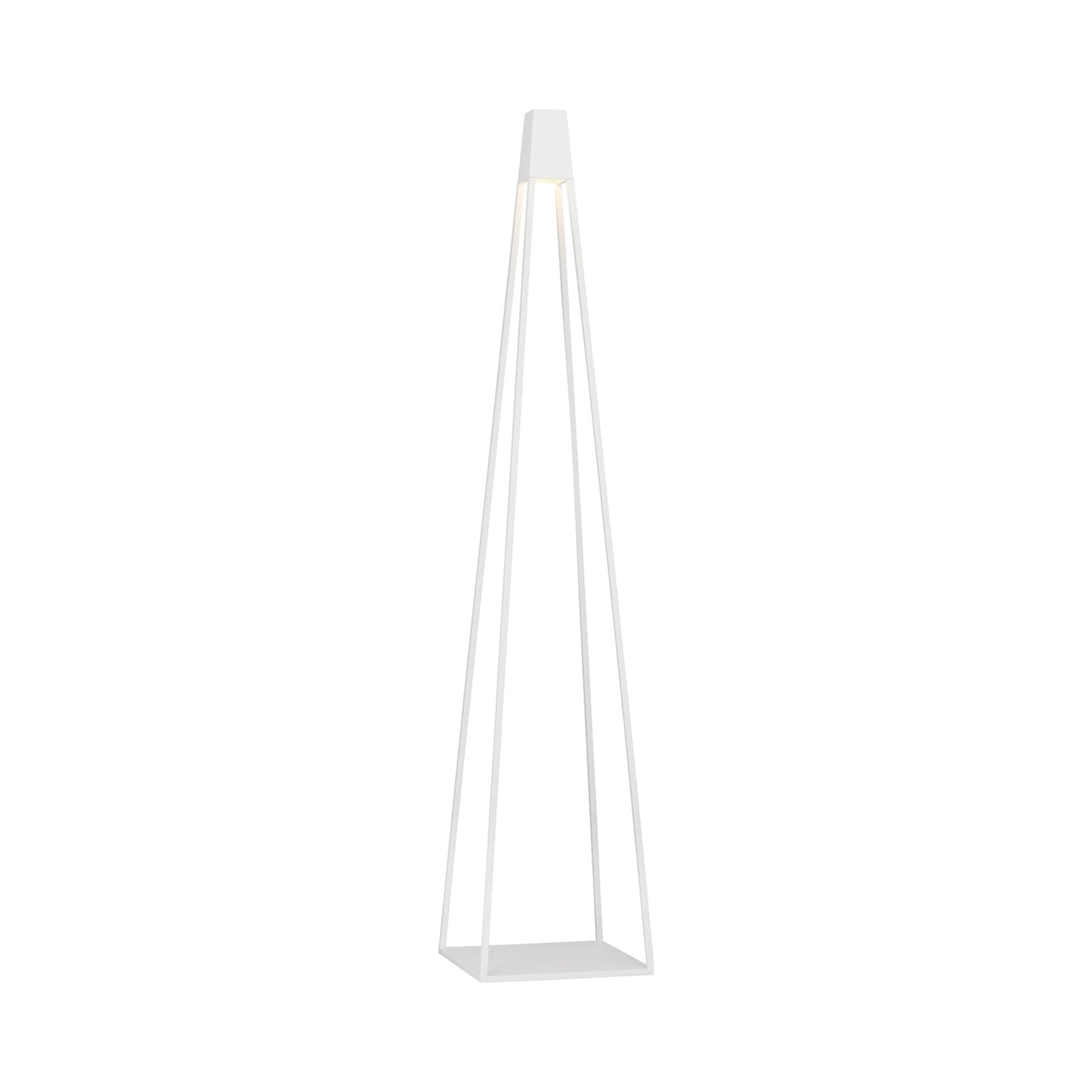 Apex LED Floor Lamp in White.
