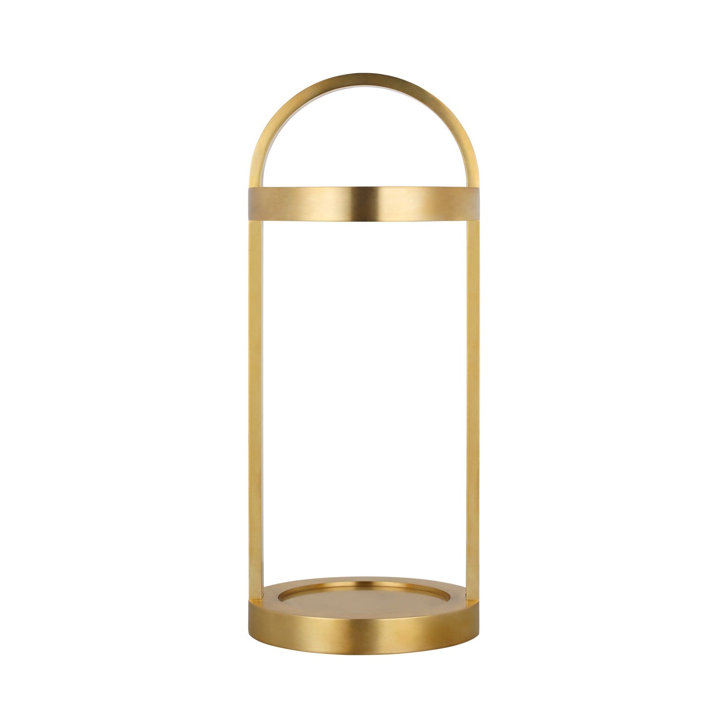 Cerne LED Rechargeable Table Lamp in Hand Rubbed Antique Brass.