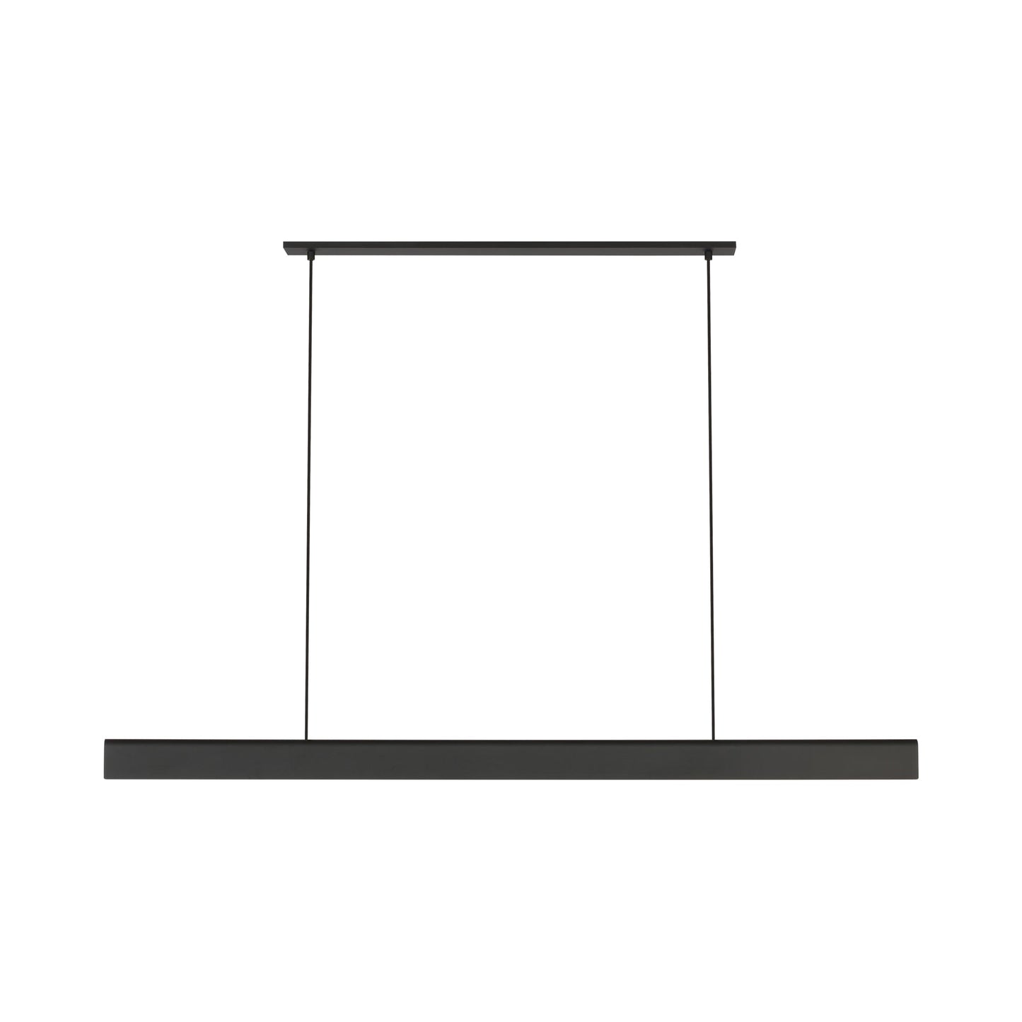 Cloak LED Linear Chandelier in Nightshade Black.