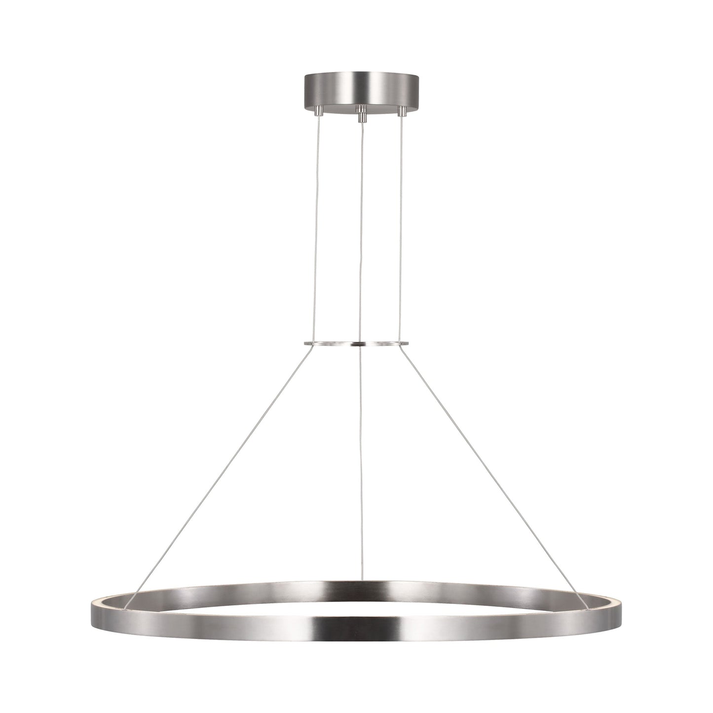 Fiama LED Pendant Light in Satin Nickel.