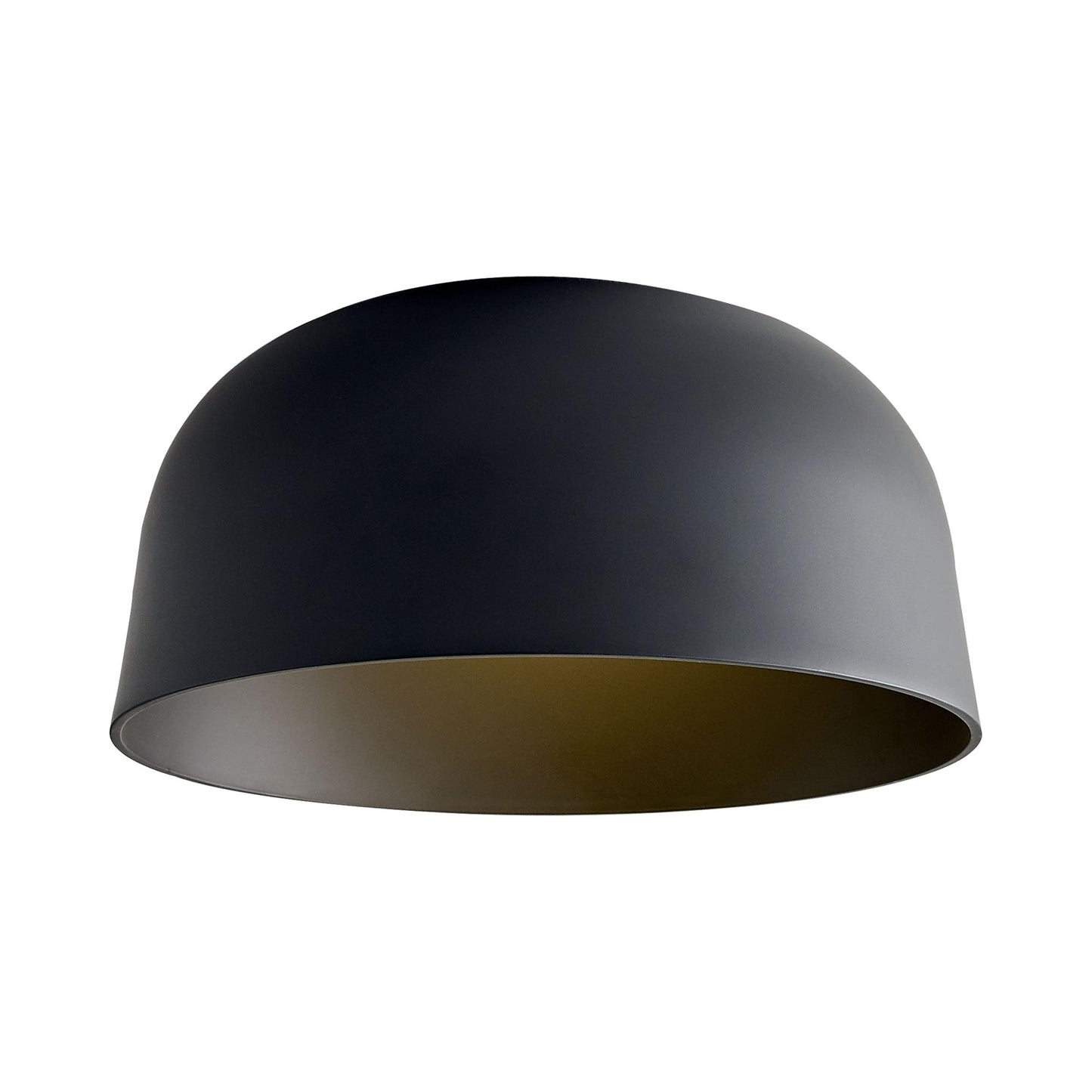Foundry LED Flush Mount Ceiling Light in Nightshade Black.