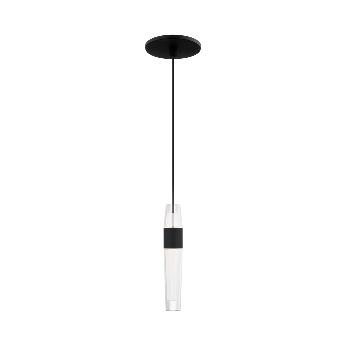 Lassell LED Pendant Light in Nightshade Black (9.3-Inch/Large).
