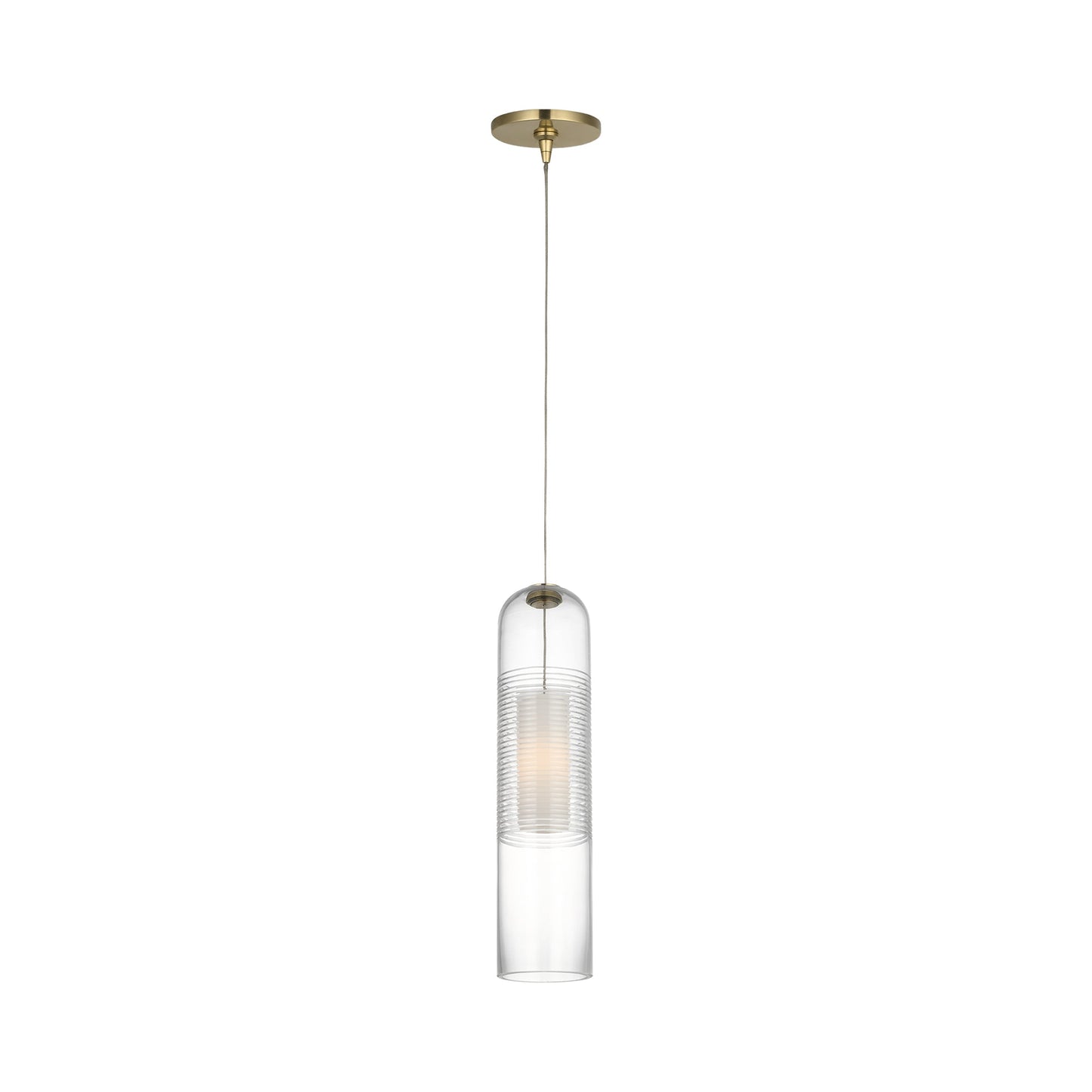 Leano SLPD771 Pendant Light in Hand-Rubbed Antique Brass.