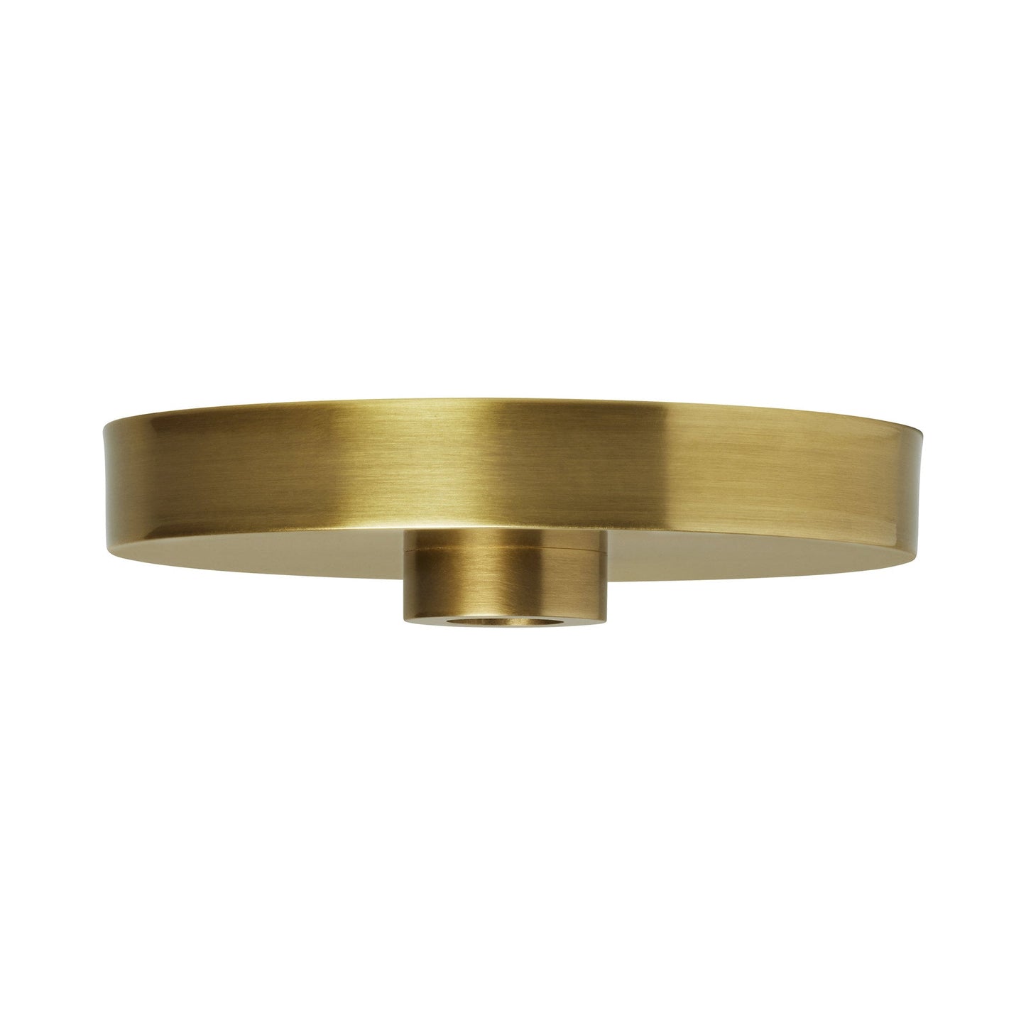 Line-Voltage Shallow Canopy in Plated Brass (6.3-Inch).