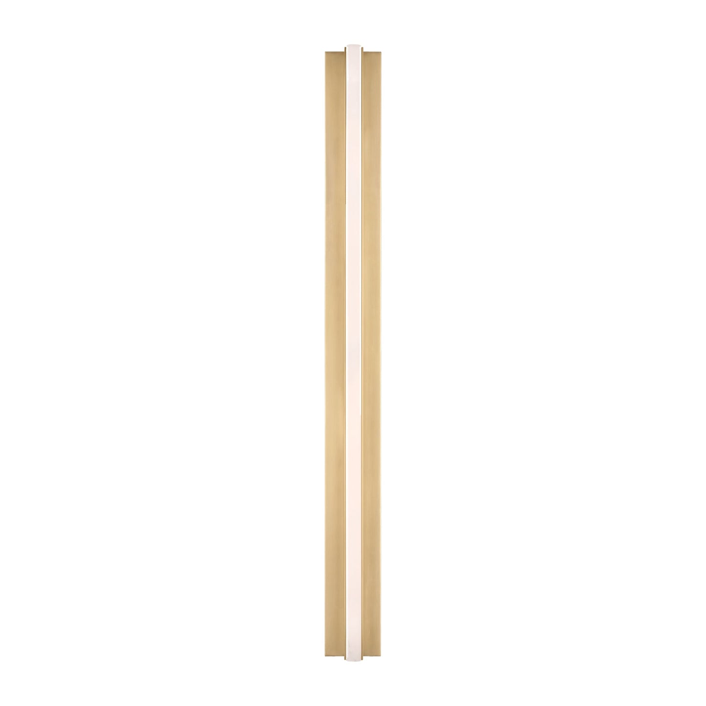 Linea LED Wall Light in Hand Rubbed Antique Brass (32-Inch).