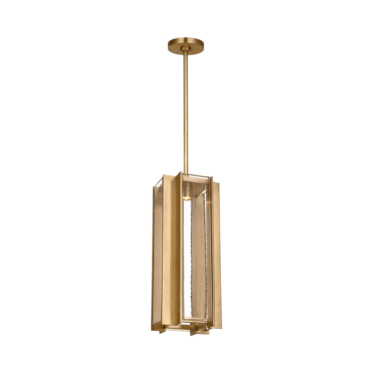 Maybeck LED Pendant Light in Hand Rubbed Antique Brass.