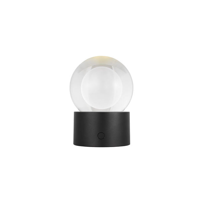 Mina LED Table Lamp in Black (Small).